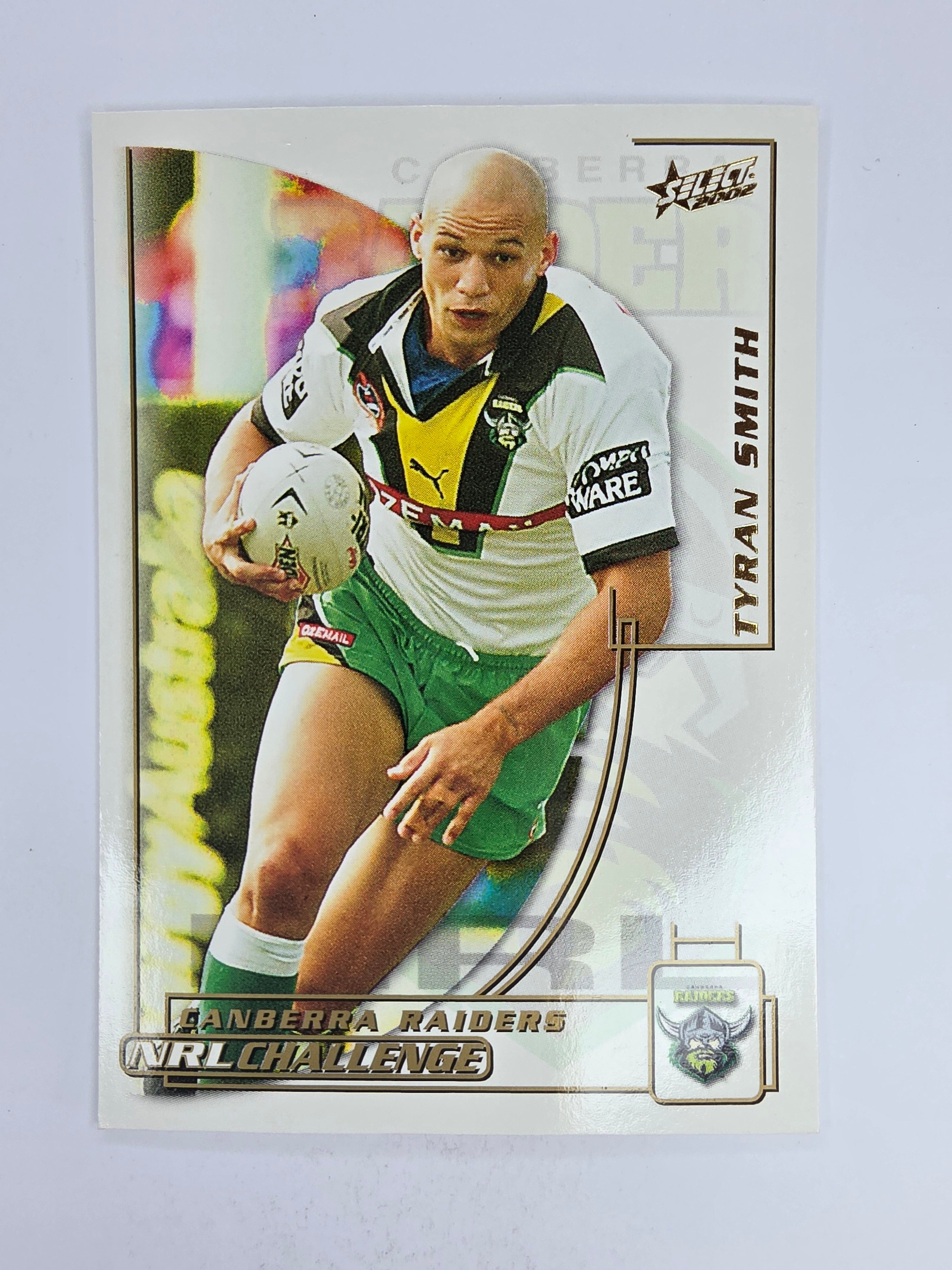 NRL 2002 Challenge Base Card #132 Tyran Smith Canberra Raiders