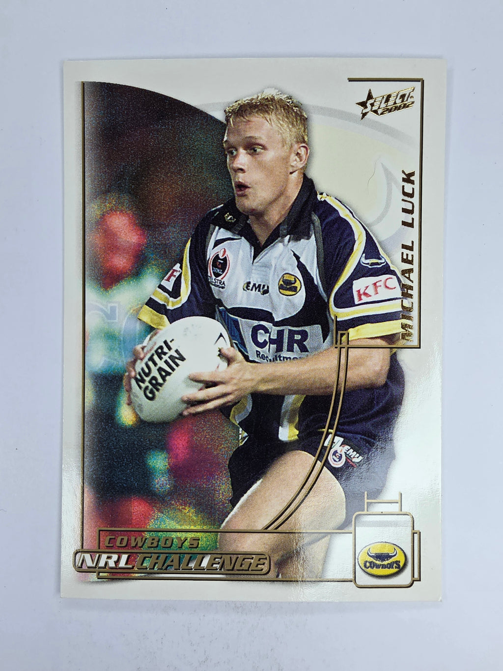 NRL 2002 Challenge Base Card #155 Michael Luck North Queensland Cowboys