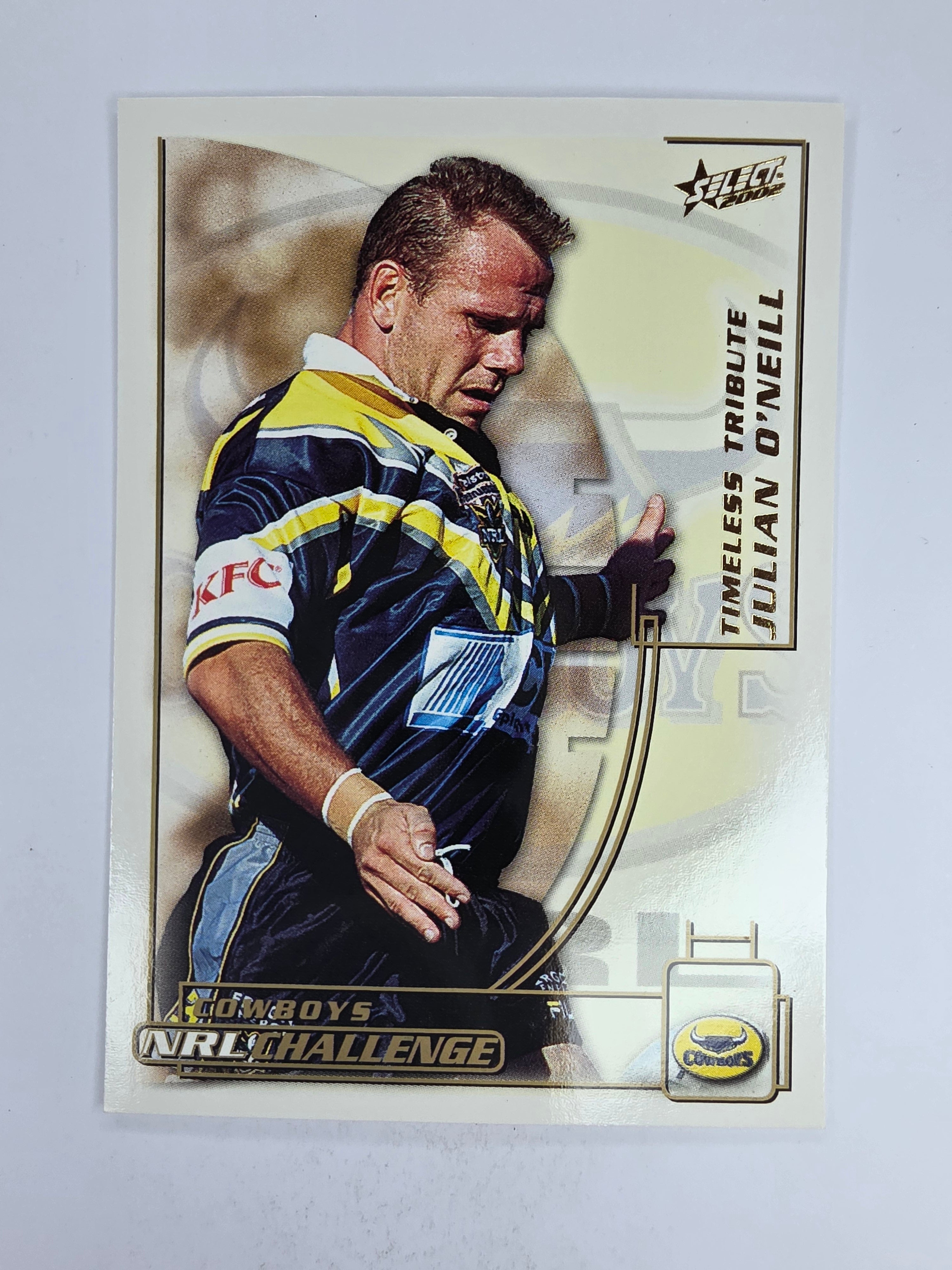 NRL 2002 Challenge Base Card #158 Julian O'Neill North Queensland Cowboys