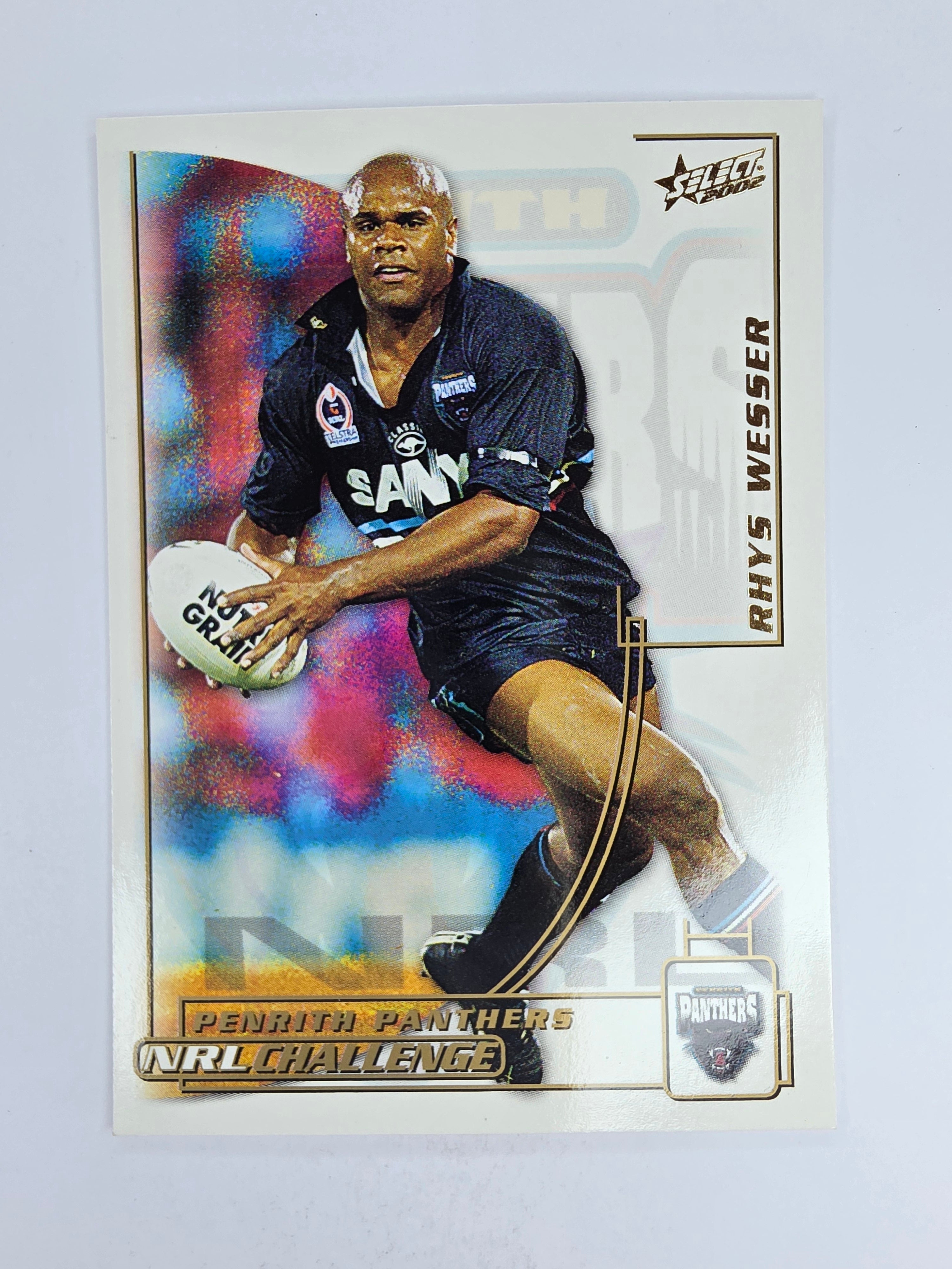 NRL 2002 Challenge Base Card #169 Rhys Wesser Penrith Panthers