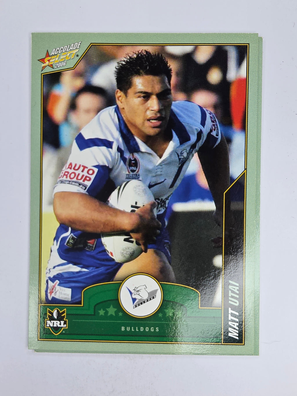 NRL 2006 Accolade Base Card #21 Matt Utai Canterbury Bankstown Bulldogs