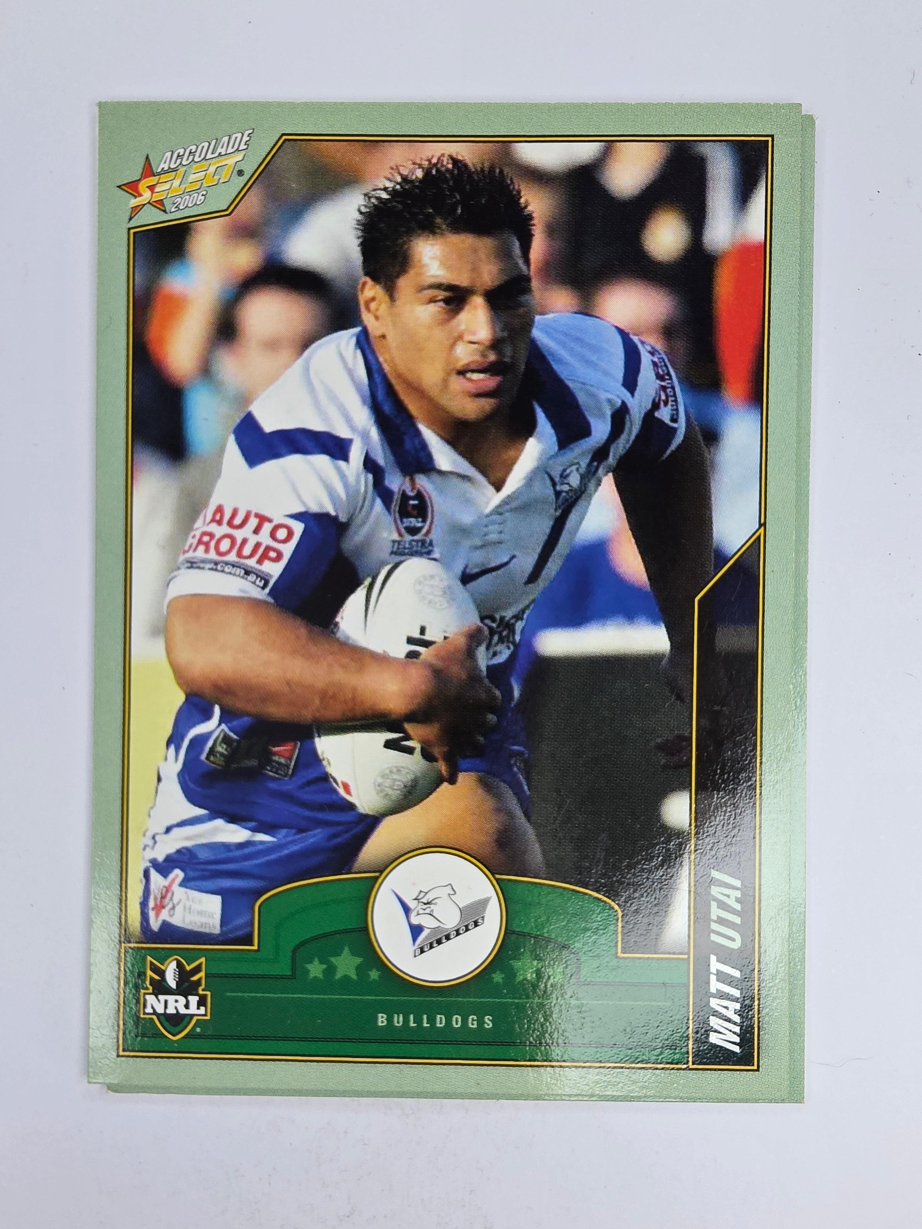 NRL 2006 Accolade Base Card #21 Matt Utai Canterbury Bankstown Bulldogs