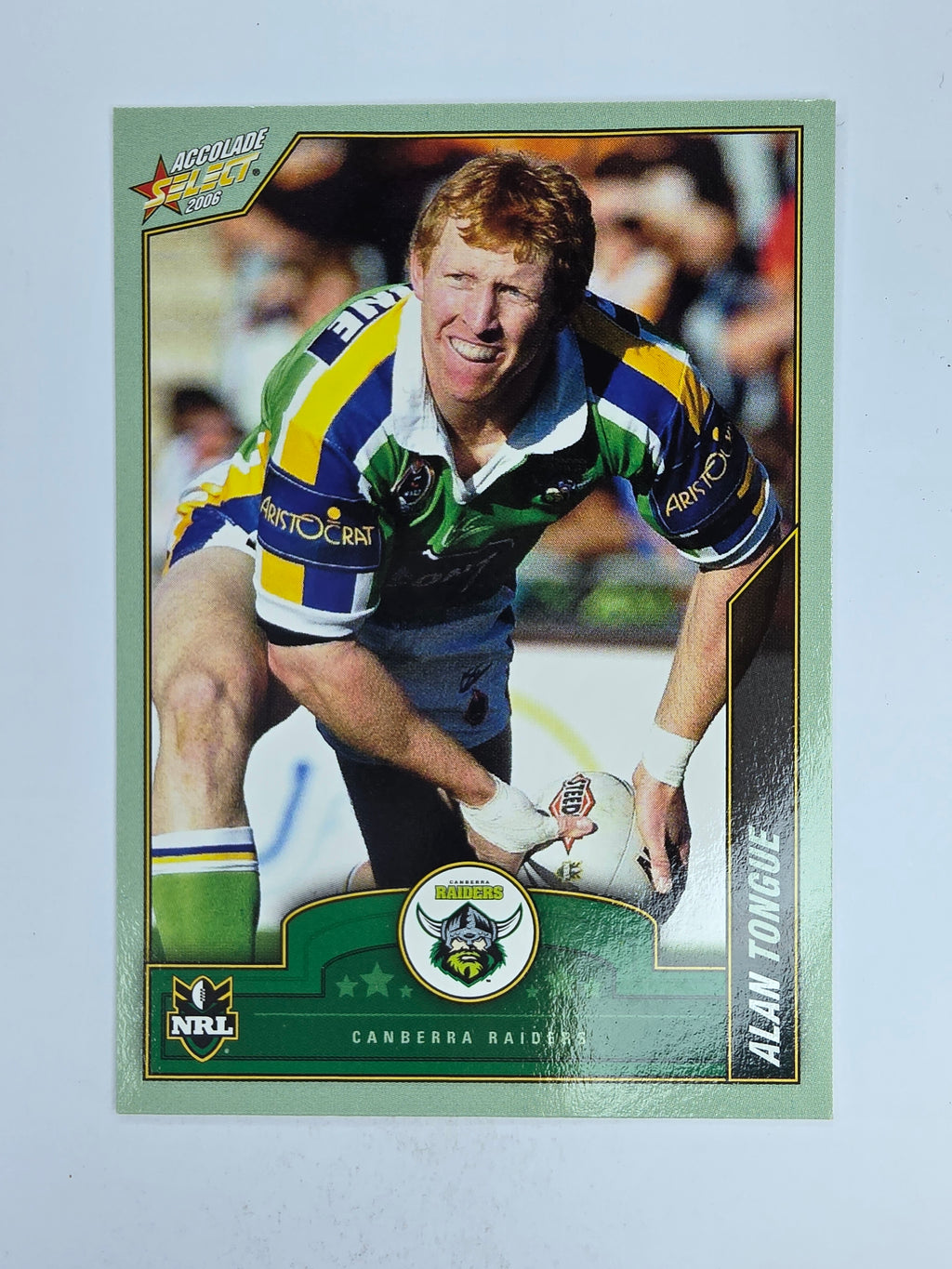 NRL 2006 Accolade Base Card #31 Alan Tongue Canberra Raiders