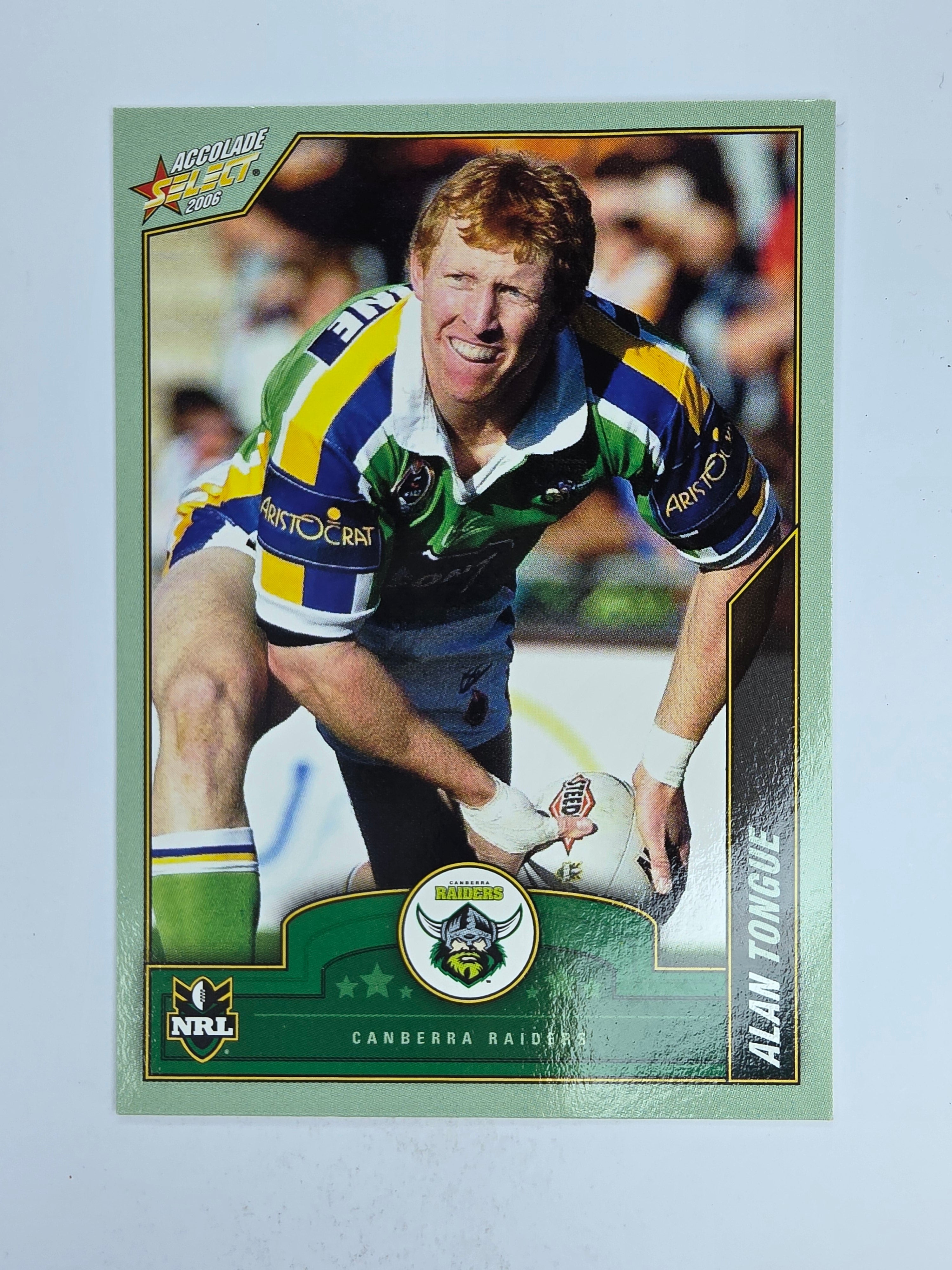 NRL 2006 Accolade Base Card #31 Alan Tongue Canberra Raiders