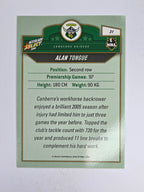 NRL 2006 Accolade Base Card #31 Alan Tongue Canberra Raiders