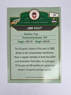 NRL 2006 Accolade Base Card #104 Luke Bailey St George Illawarra Dragons