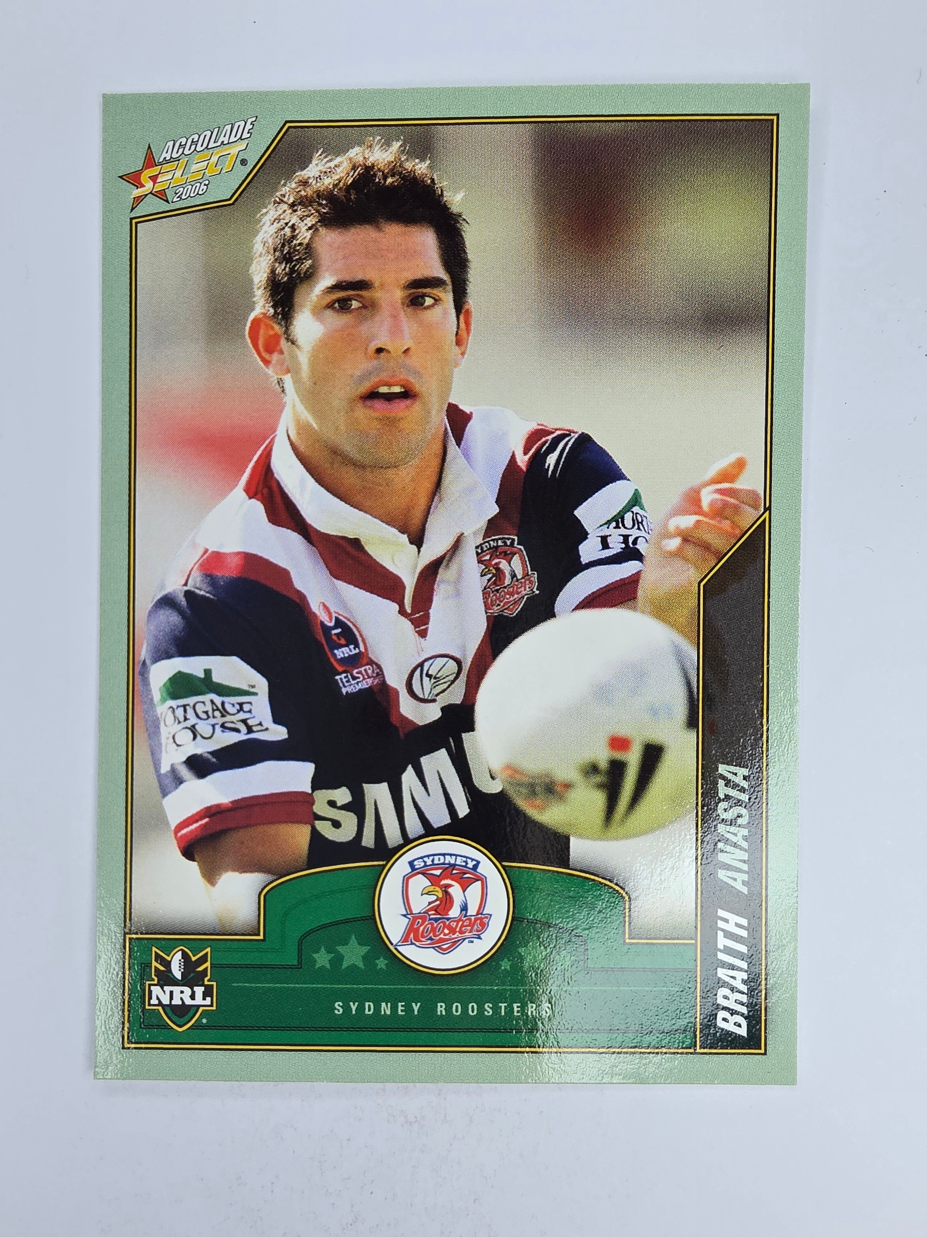 NRL 2006 Accolade Base Card #123 Braith Anasta Sydney Roosters