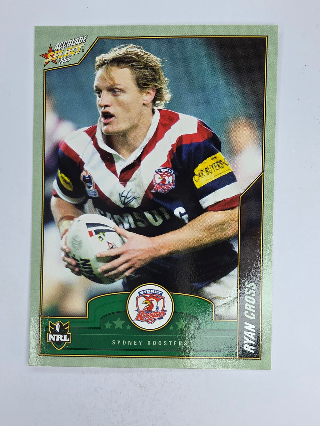 NRL 2006 Accolade Base Card #124 Ryan Cross Sydney Roosters