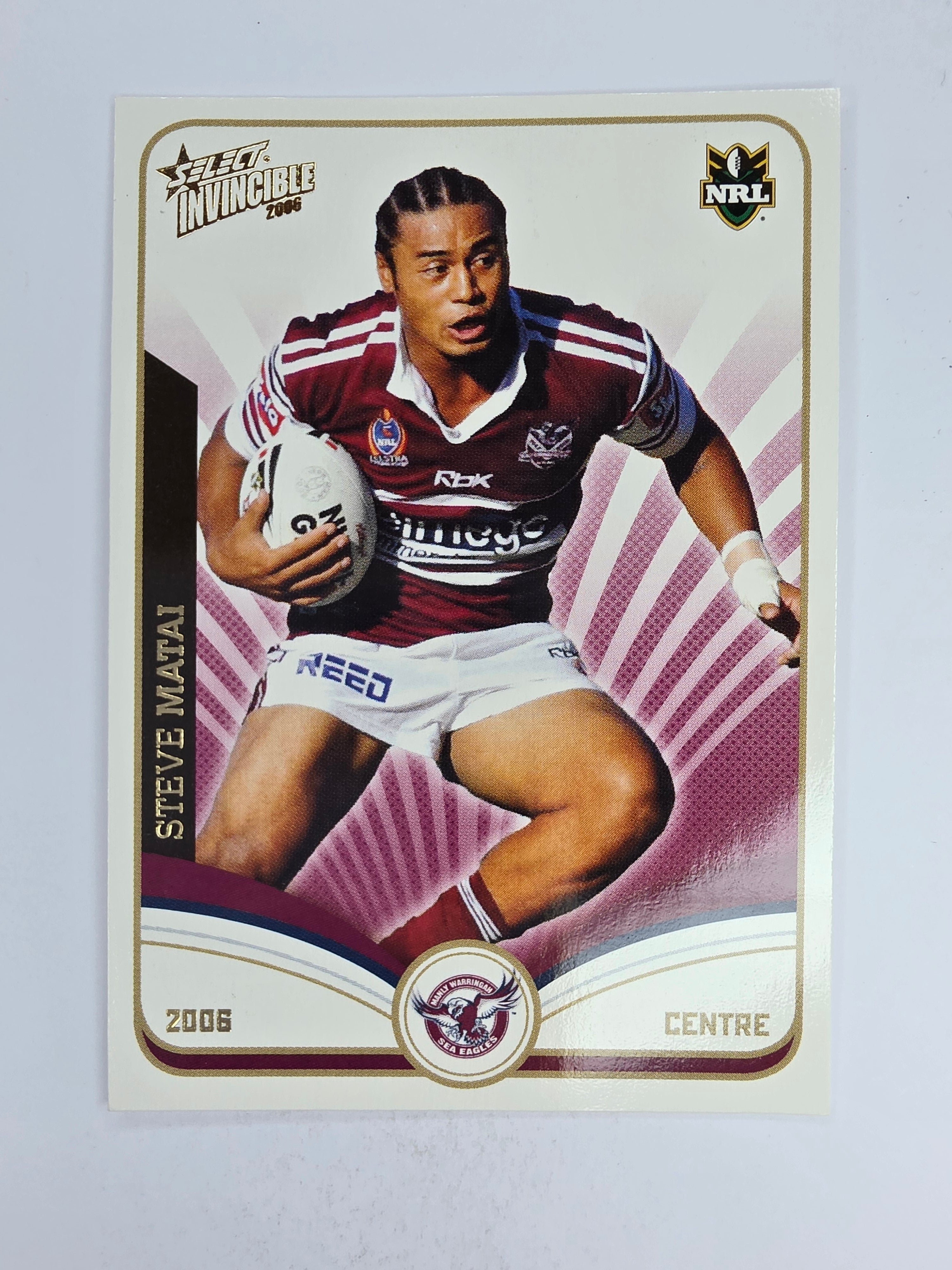 NRL 2006 Invincible Base Card #61 Steve Matai Manly Warringah Sea Eagles