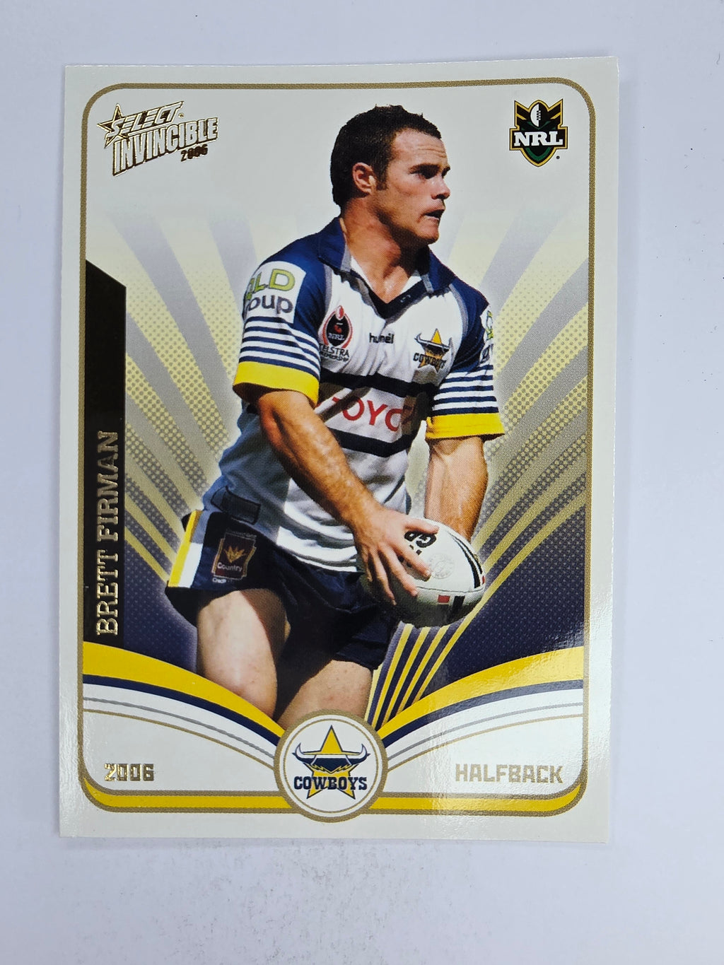 NRL 2006 Invincible Base Card #90 Brett Firman North Queensland Cowboys