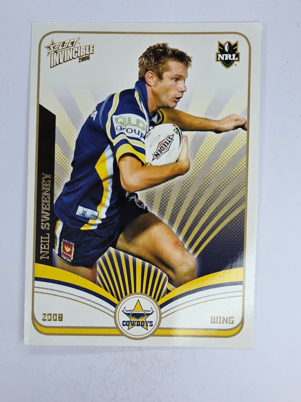 NRL 2006 Invincible Base Card #96 Neil Sweeney North Queensland Cowboys