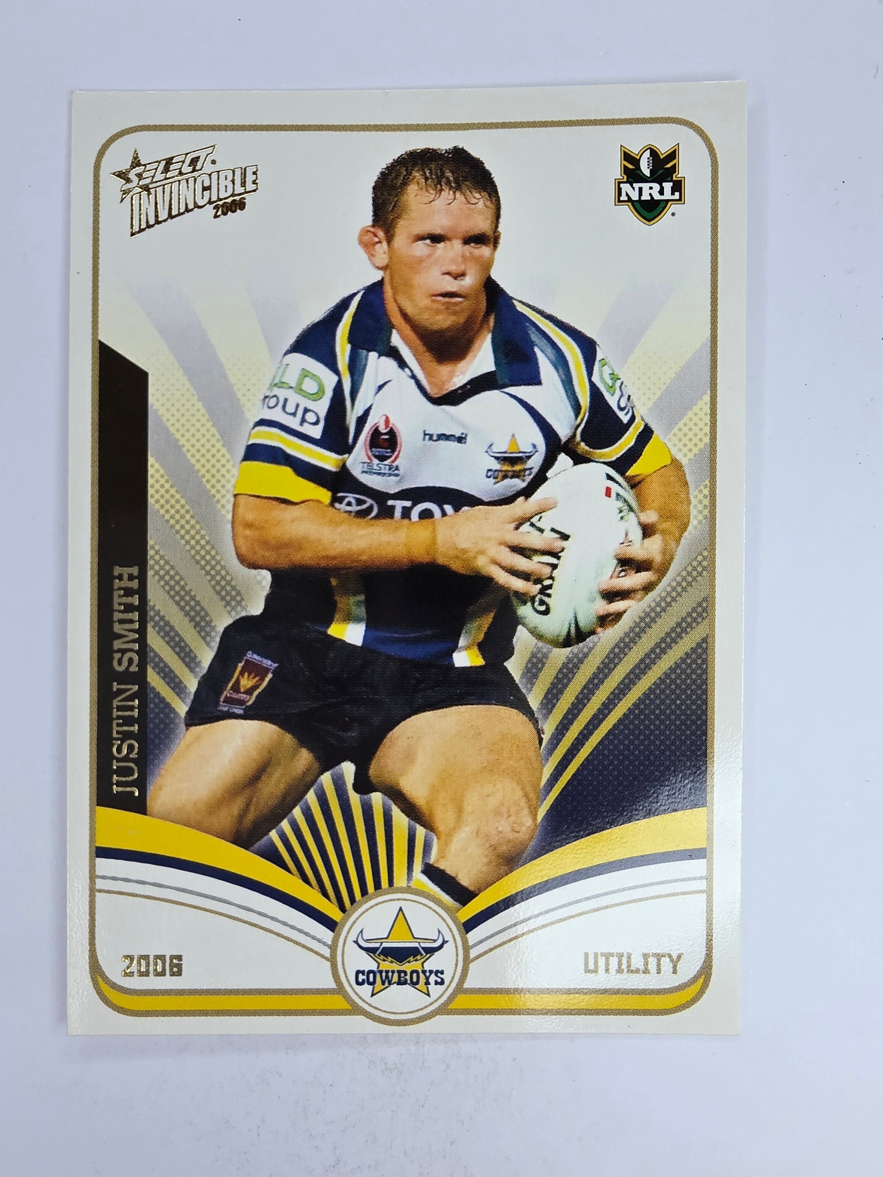 NRL 2006 Invincible Base Card #97 Justin Smith North Queensland Cowboys