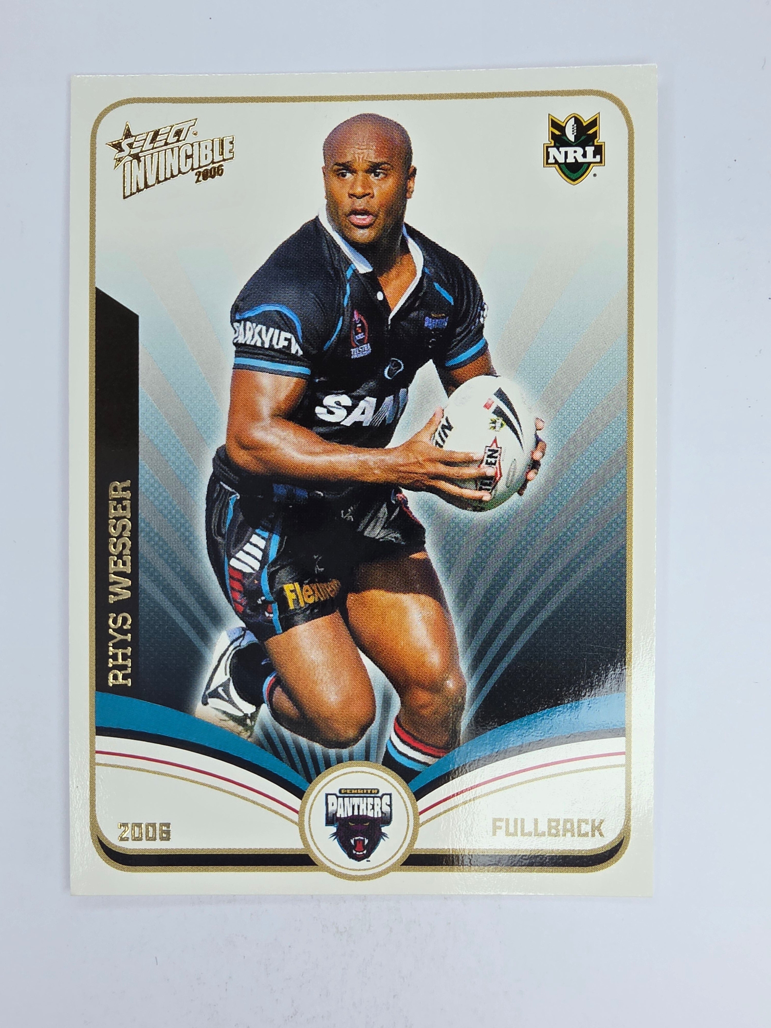 NRL 2006 Invincible Base Card #112 Rhys Wesser Penrith Panthers