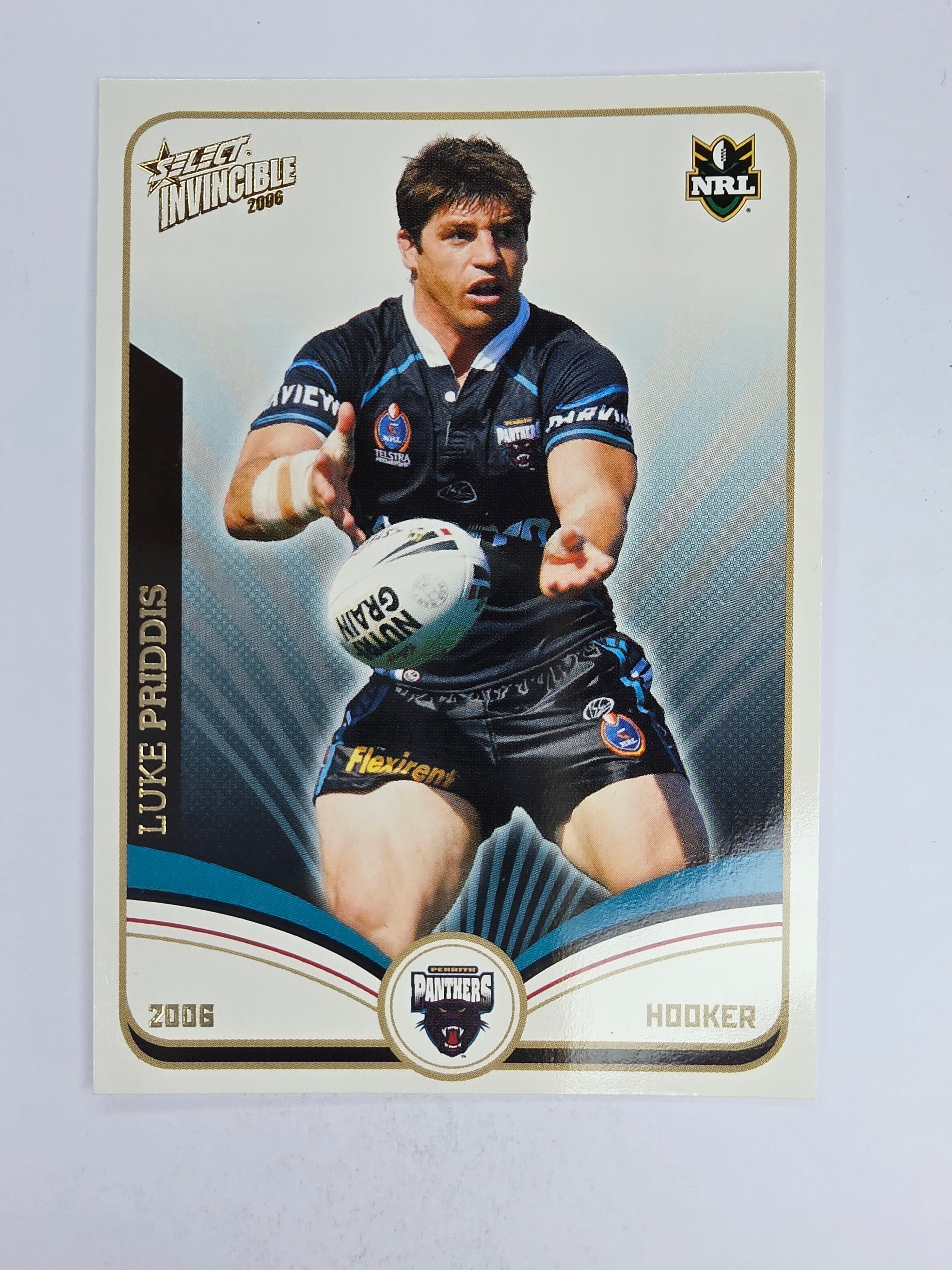 NRL 2006 Invincible Base Card #115 Luke Priddis Penrith Panthers