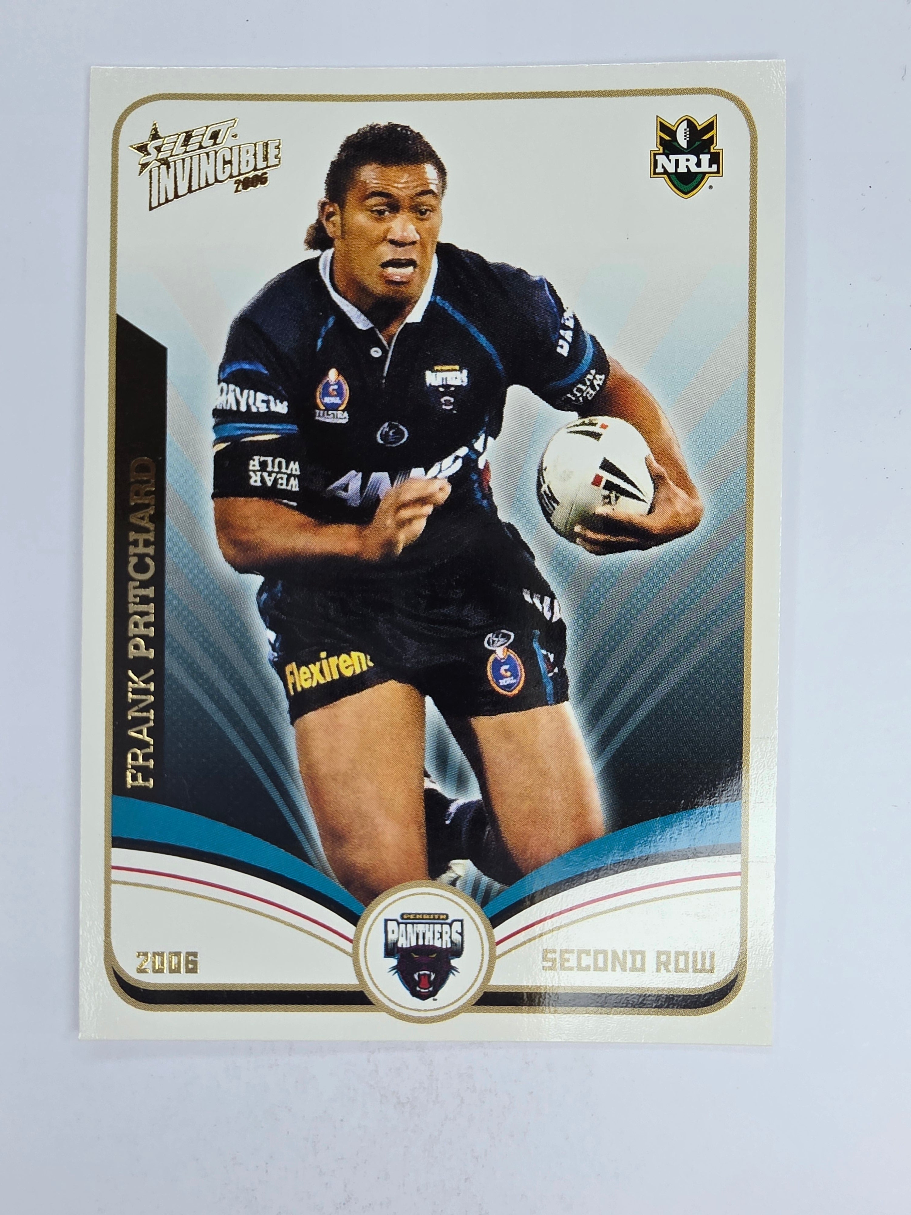 NRL 2006 Invincible Base Card #118 Frank Pritchard Penrith Panthers