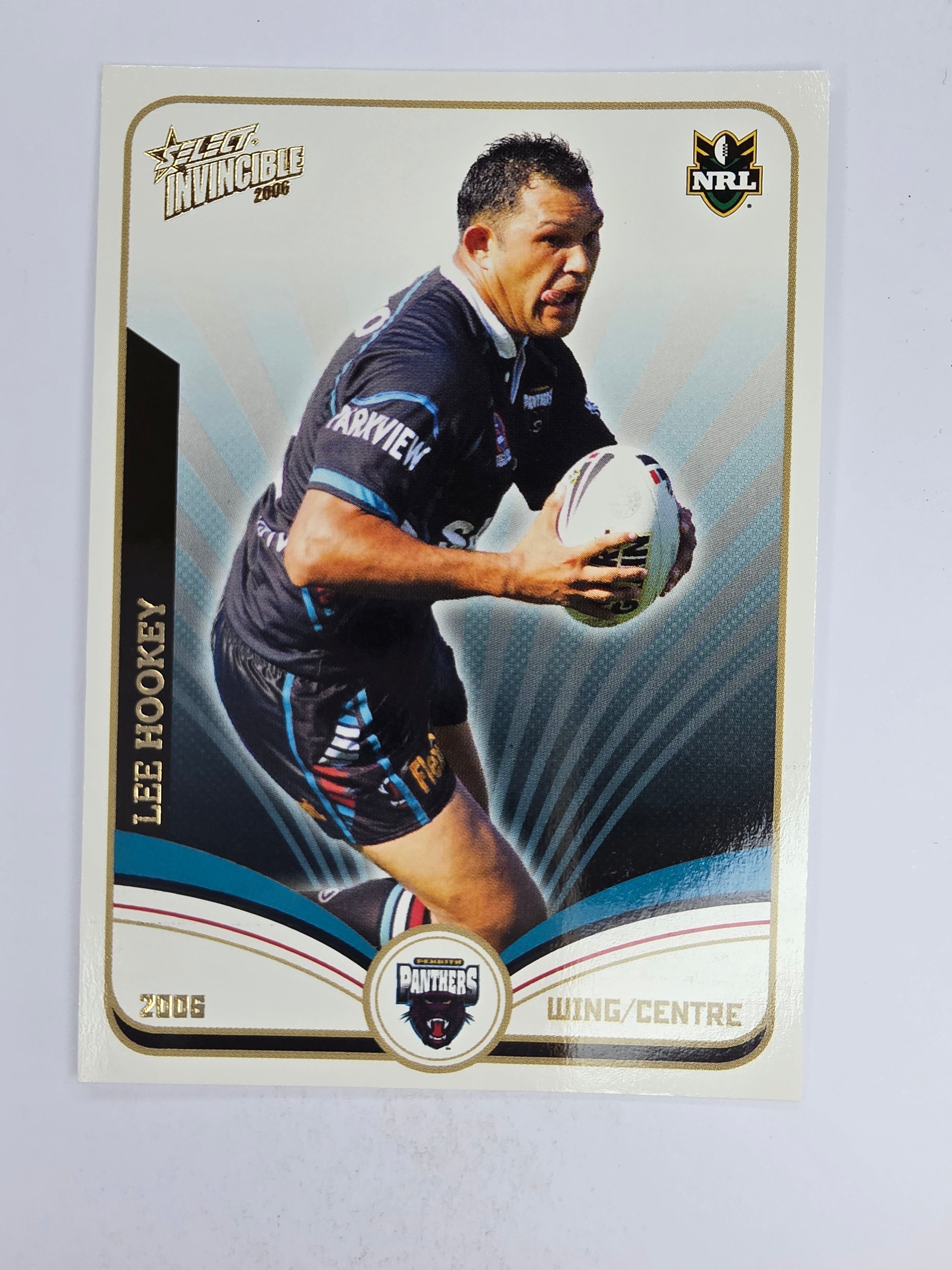 NRL 2006 Invincible Base Card #119 Lee Hookey Penrith Panthers
