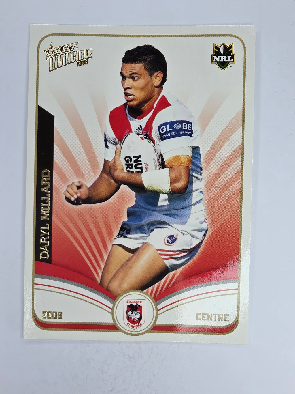 NRL 2006 Invincible Base Card #131 Daryl Millard St George Illawarra Dragons