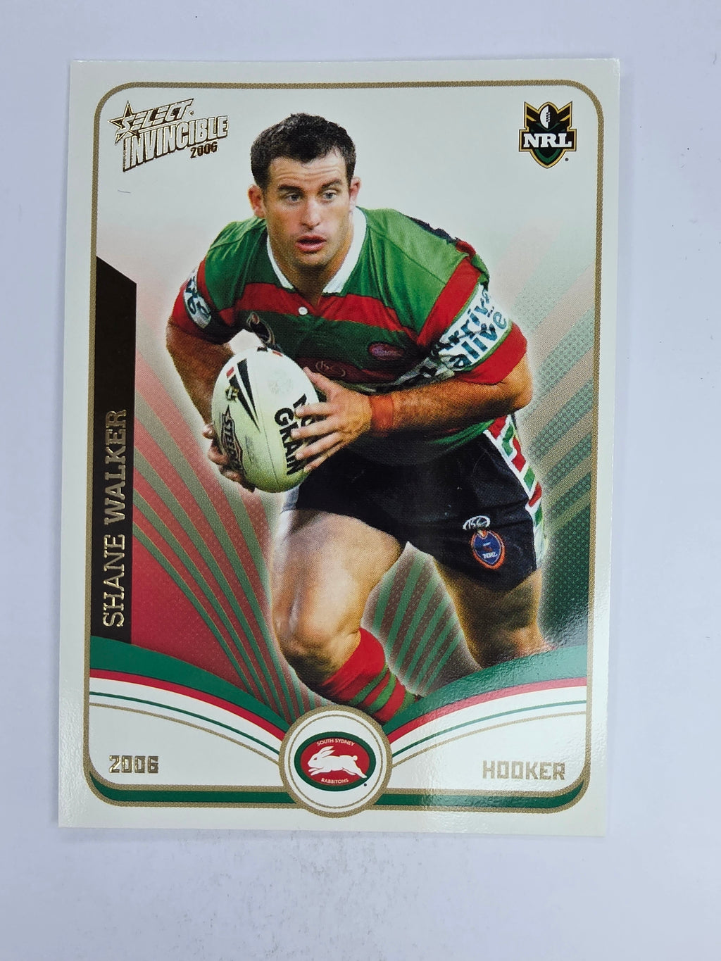 NRL 2006 Invincible Base Card #139 Shane Walker South Sydney Rabbitohs