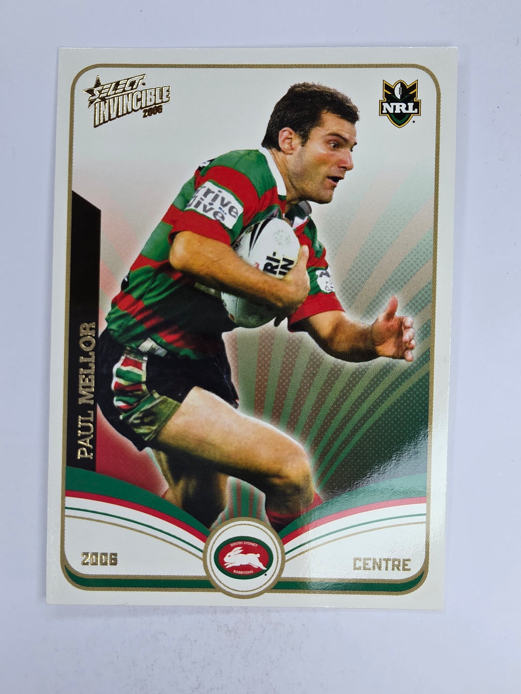 NRL 2006 Invincible Base Card #144 Paul Mellor South Sydney Rabbitohs