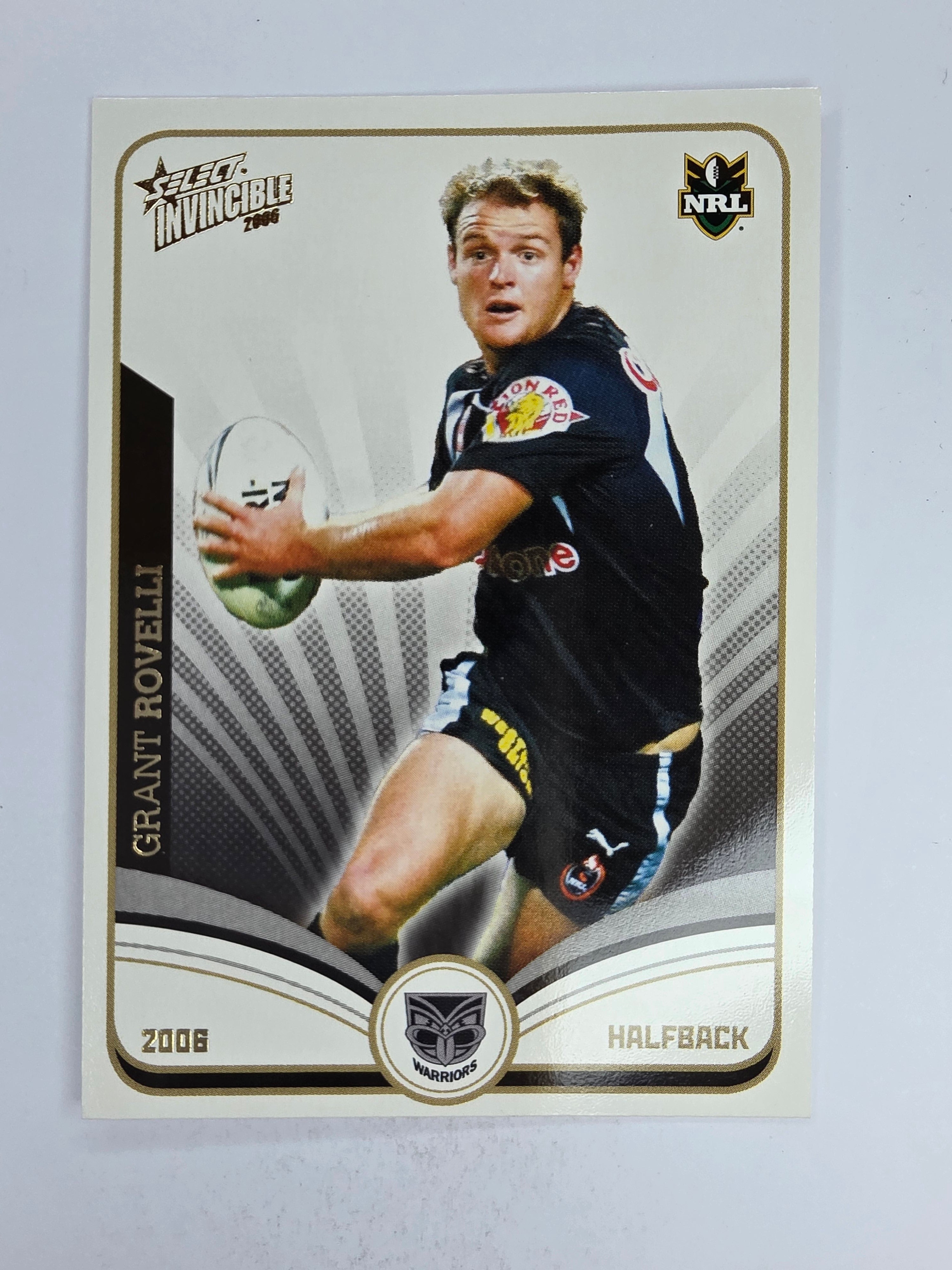 NRL 2006 Invincible Base Card #162 Grant Rovelli New Zealand Warriors
