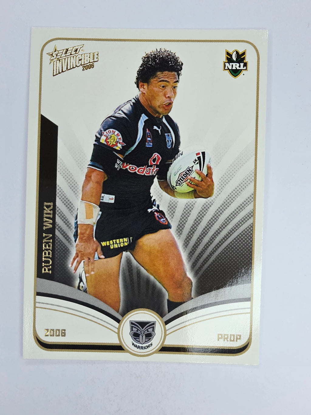 NRL 2006 Invincible Base Card #167 Ruben Wiki New Zealand Warriors
