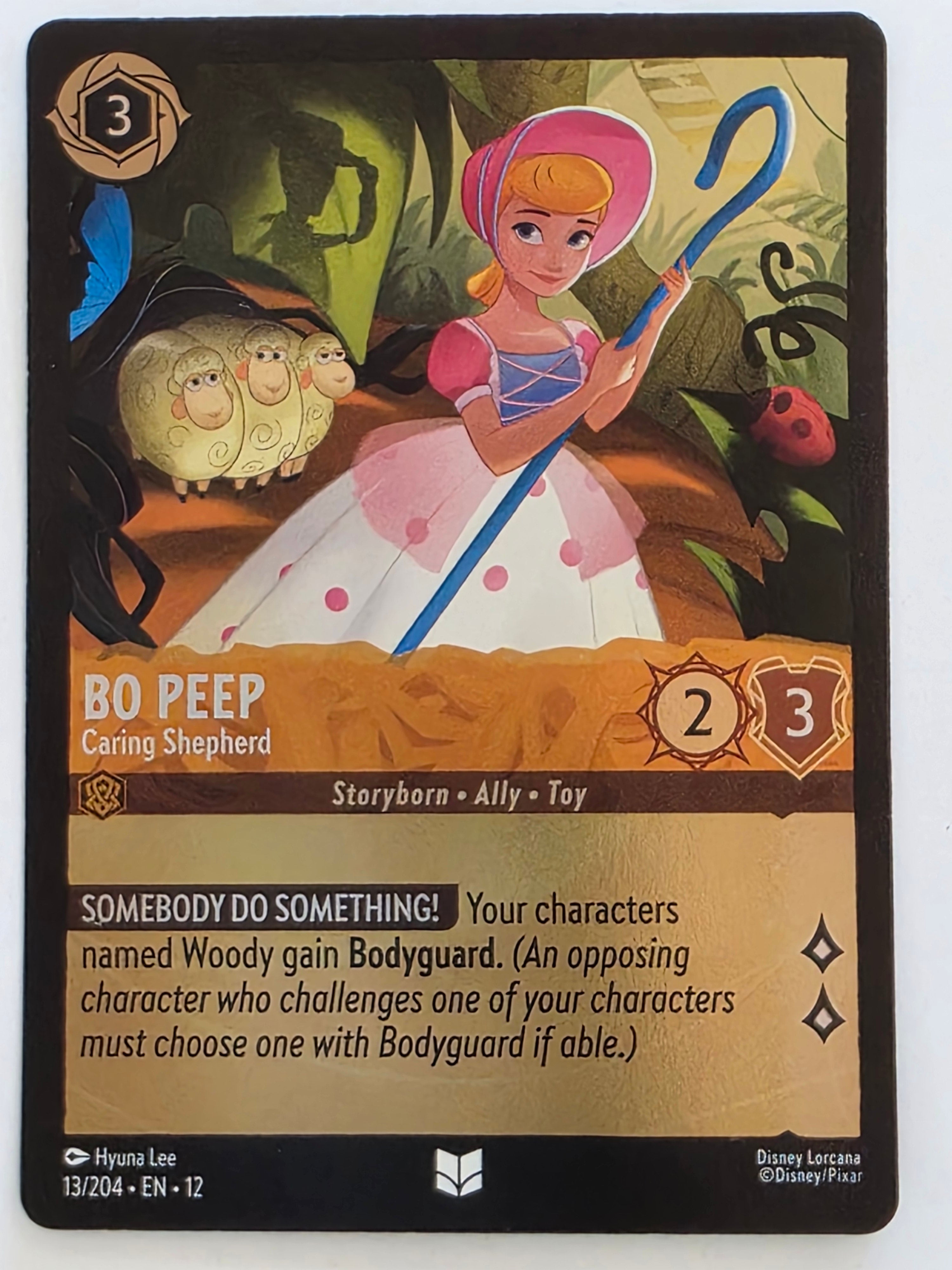 Disney Lorcana Wilds Unknown | Coldfoil | #013/204 | Bo Peep Caring Shepherd | Uncommon
