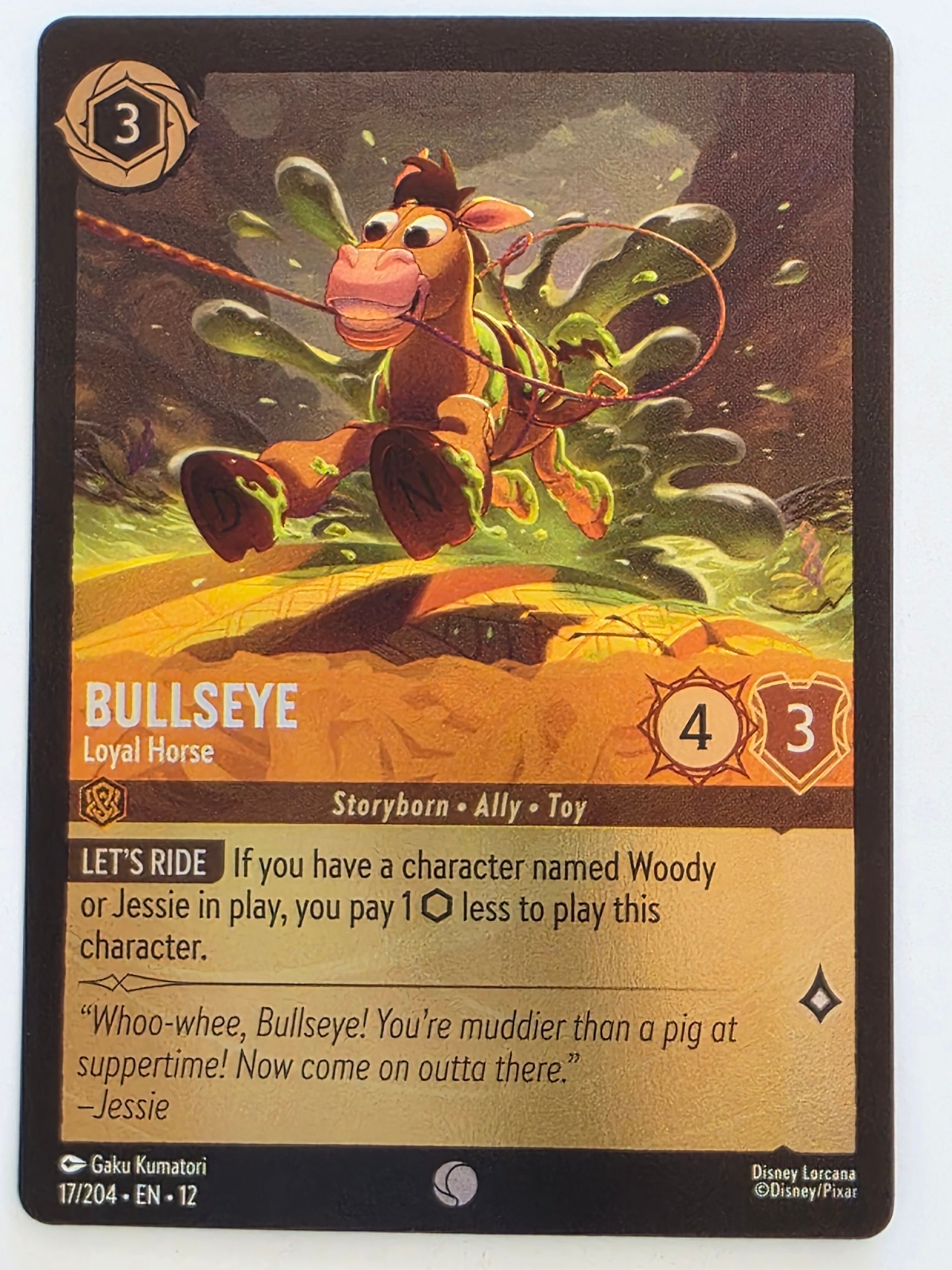 Disney Lorcana Wilds Unknown | Coldfoil | #017/204 | Bullseye Loyal Horse | Common
