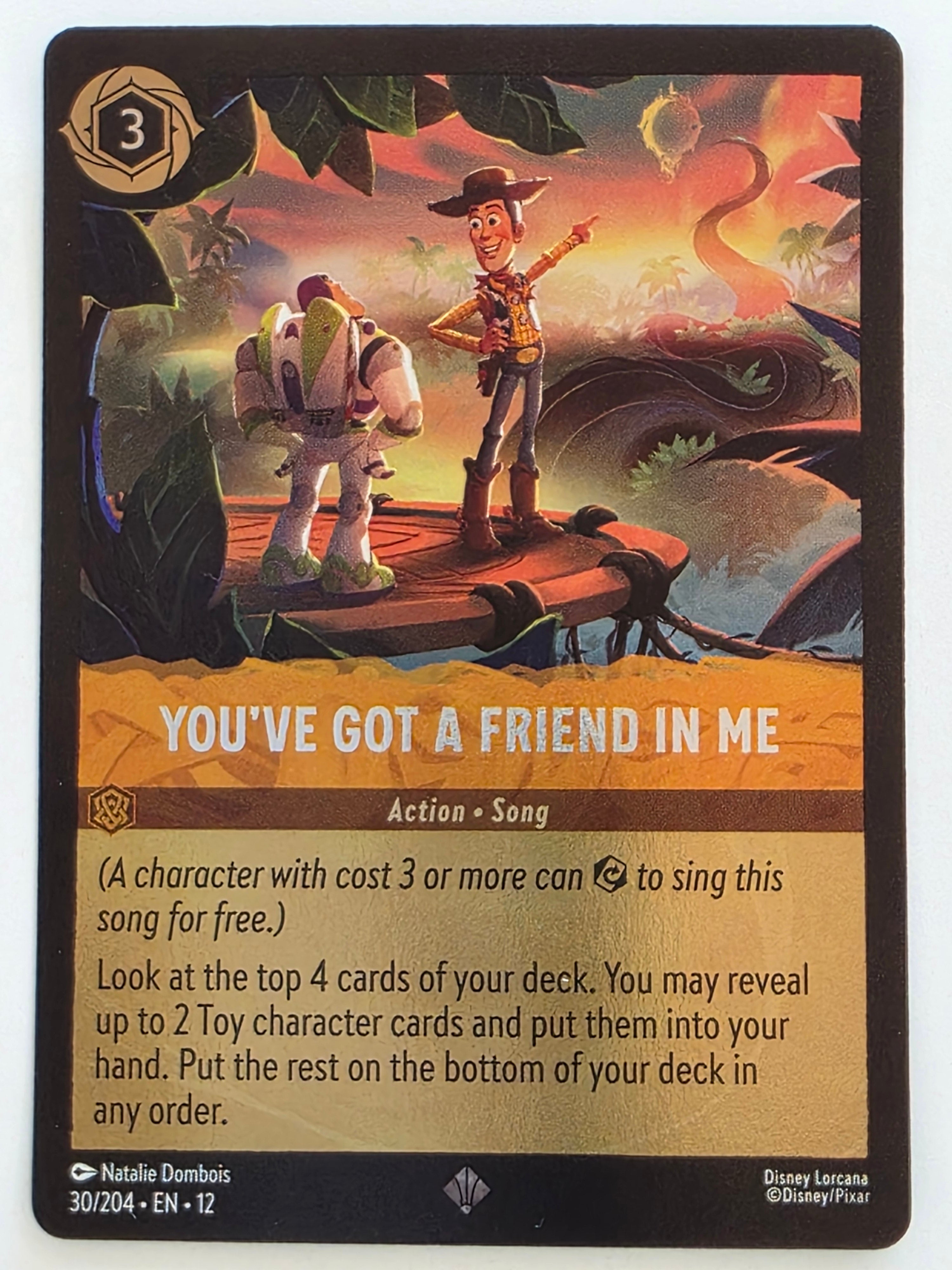 Disney Lorcana Wilds Unknown | Coldfoil | #030/204 | You've Got a Friend in Me | Super Rare
