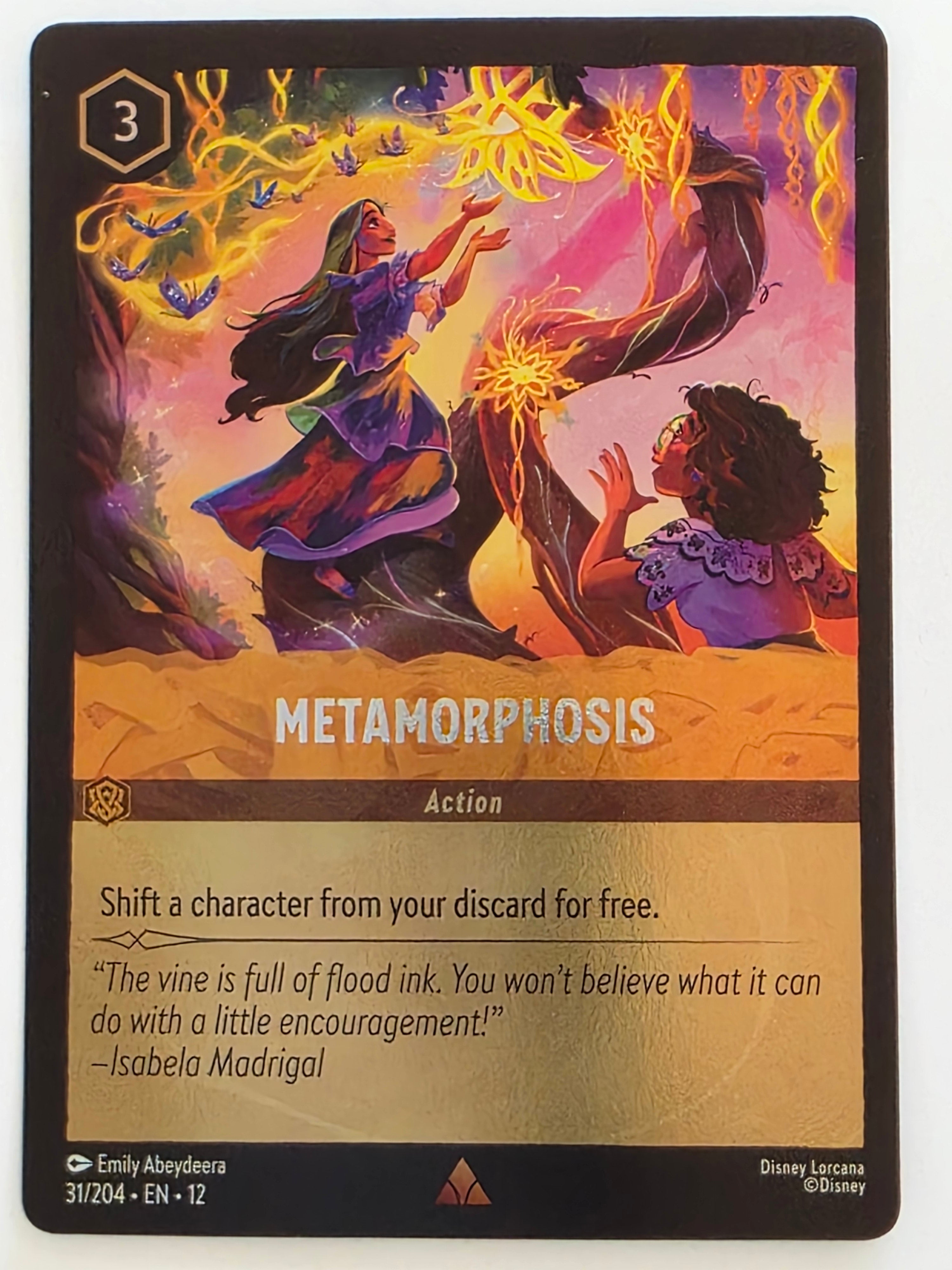 Disney Lorcana Wilds Unknown | Coldfoil | #031/204 | Metamorphosis | Rare