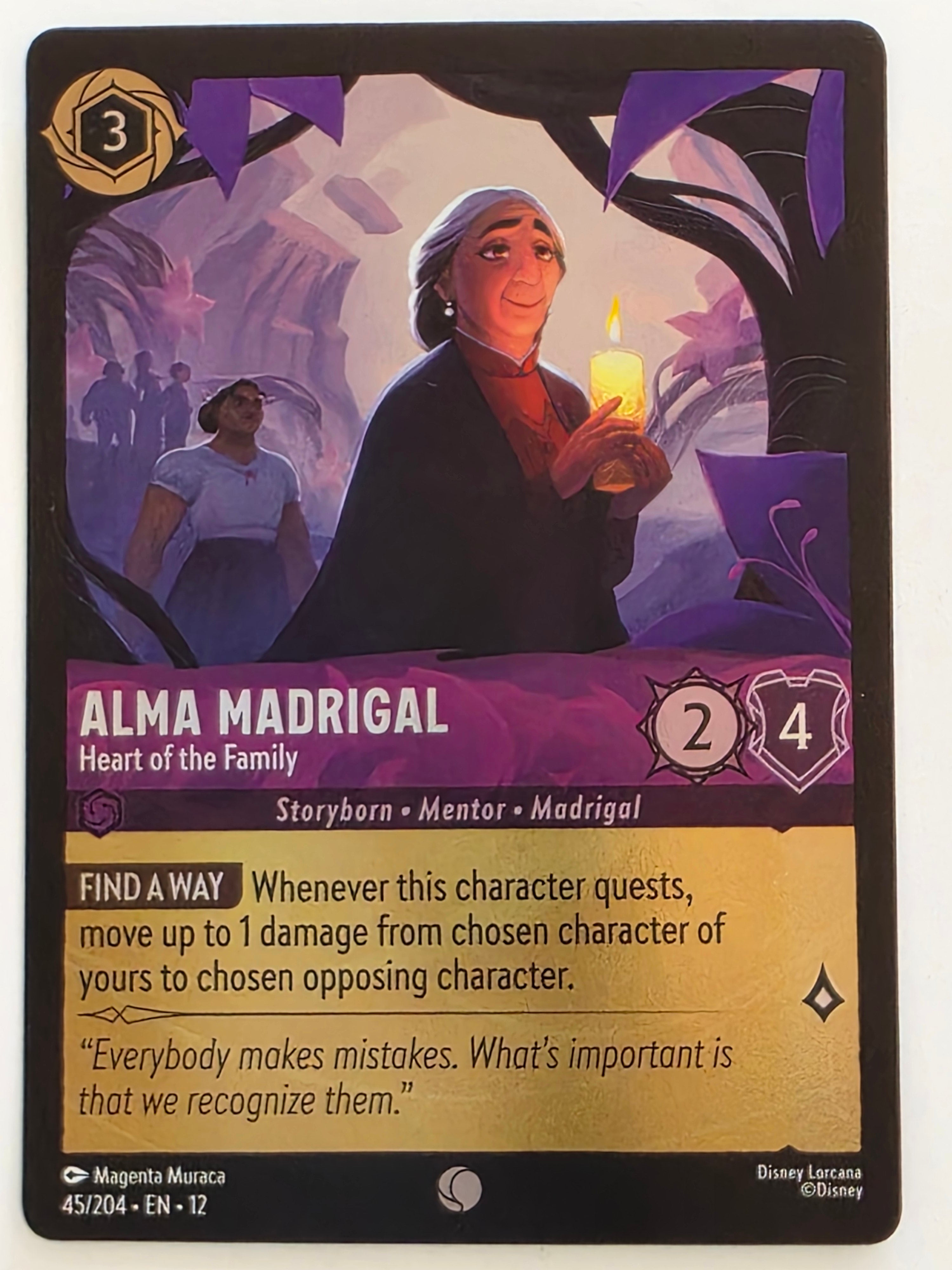 Disney Lorcana Wilds Unknown | Coldfoil | #045/204 | Alma Madrigal Heart of the Family | Common