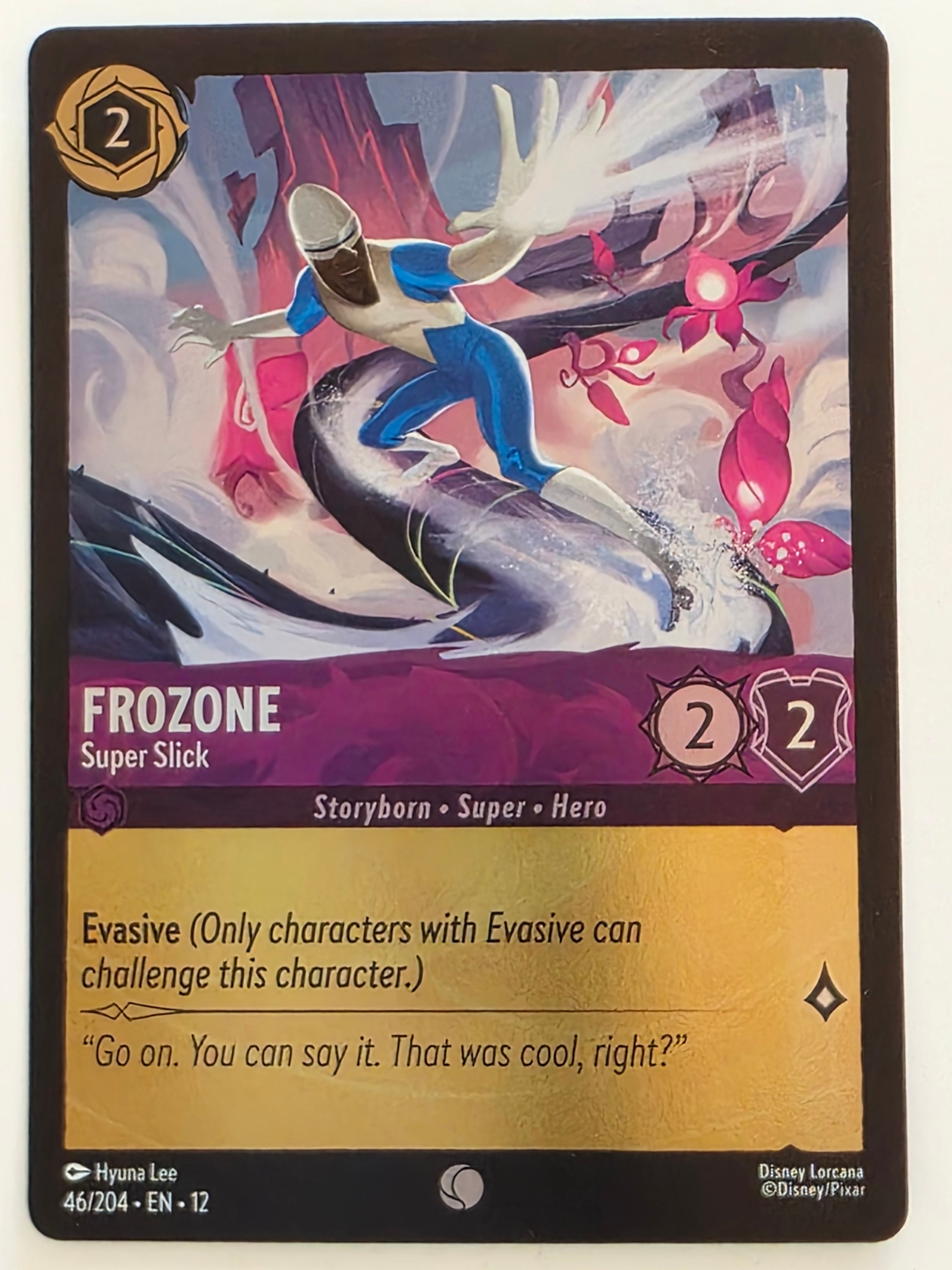 Disney Lorcana Wilds Unknown | Coldfoil | #046/204 | Frozone Super Slick | Common