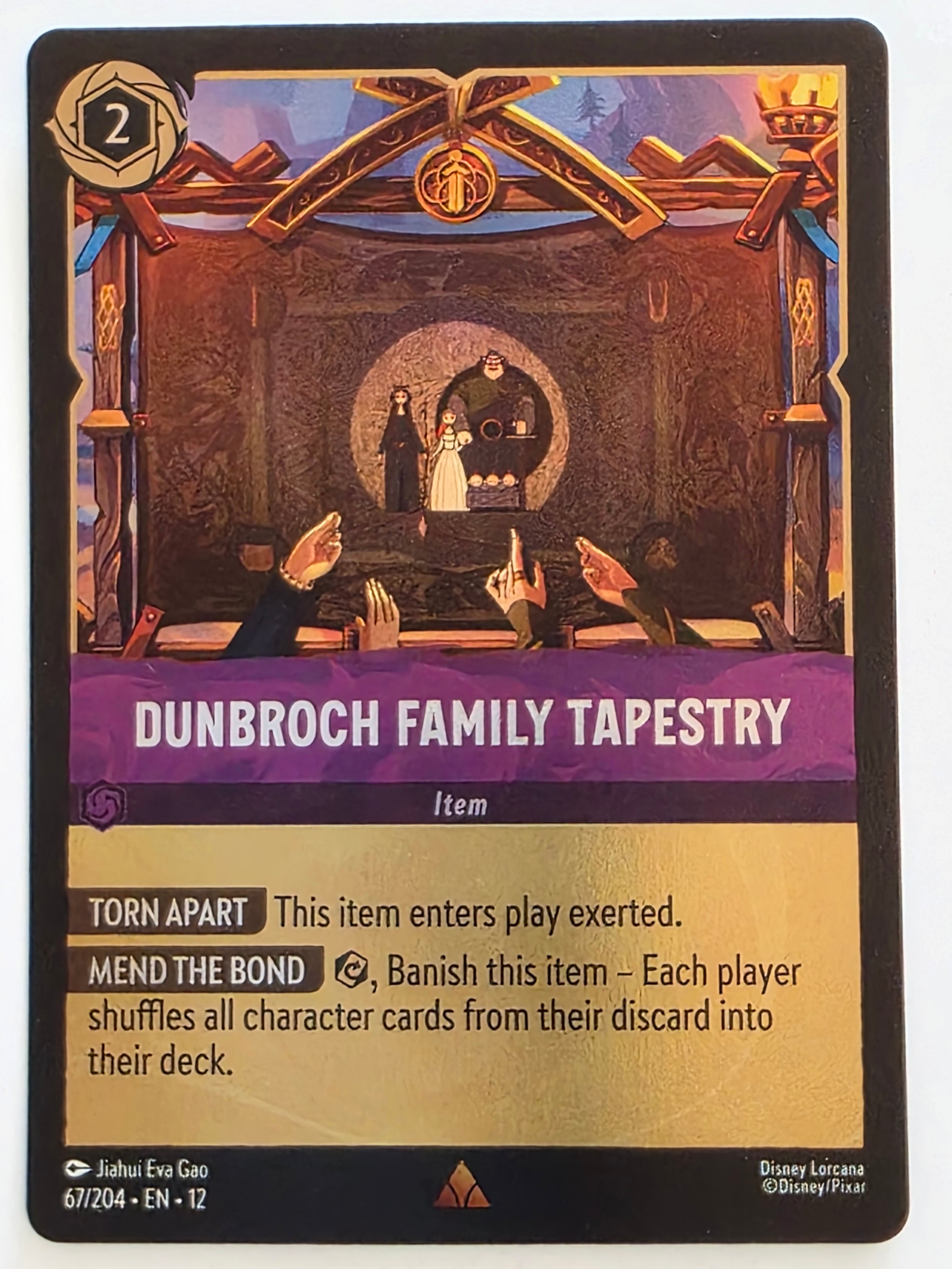 Disney Lorcana Wilds Unknown | Coldfoil | #067/204 | Dunbroch Family Tapestry | Rare