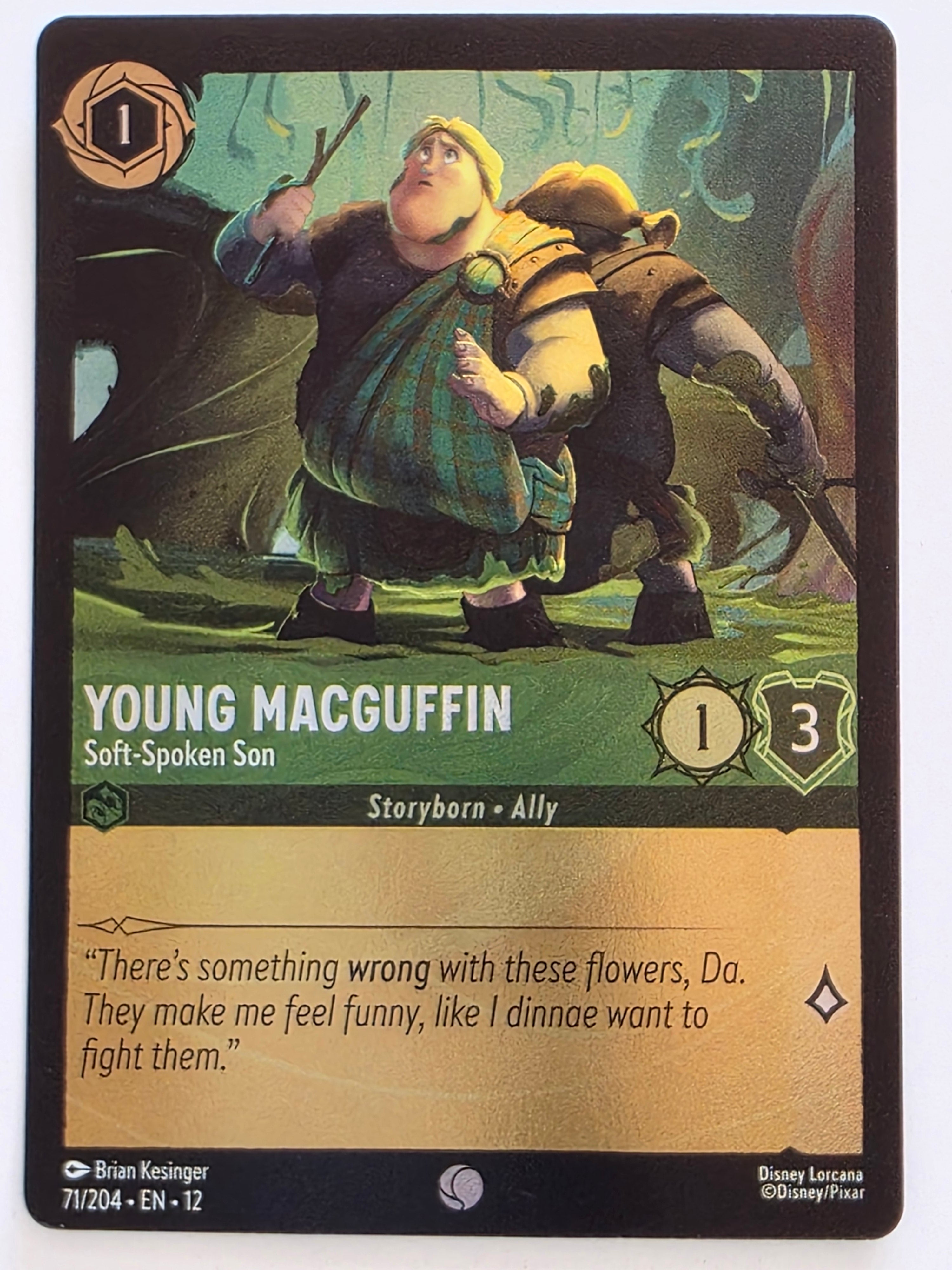 Disney Lorcana Wilds Unknown | Coldfoil | #071/204 | Young MacGuffin Soft-Spoken Son | Common