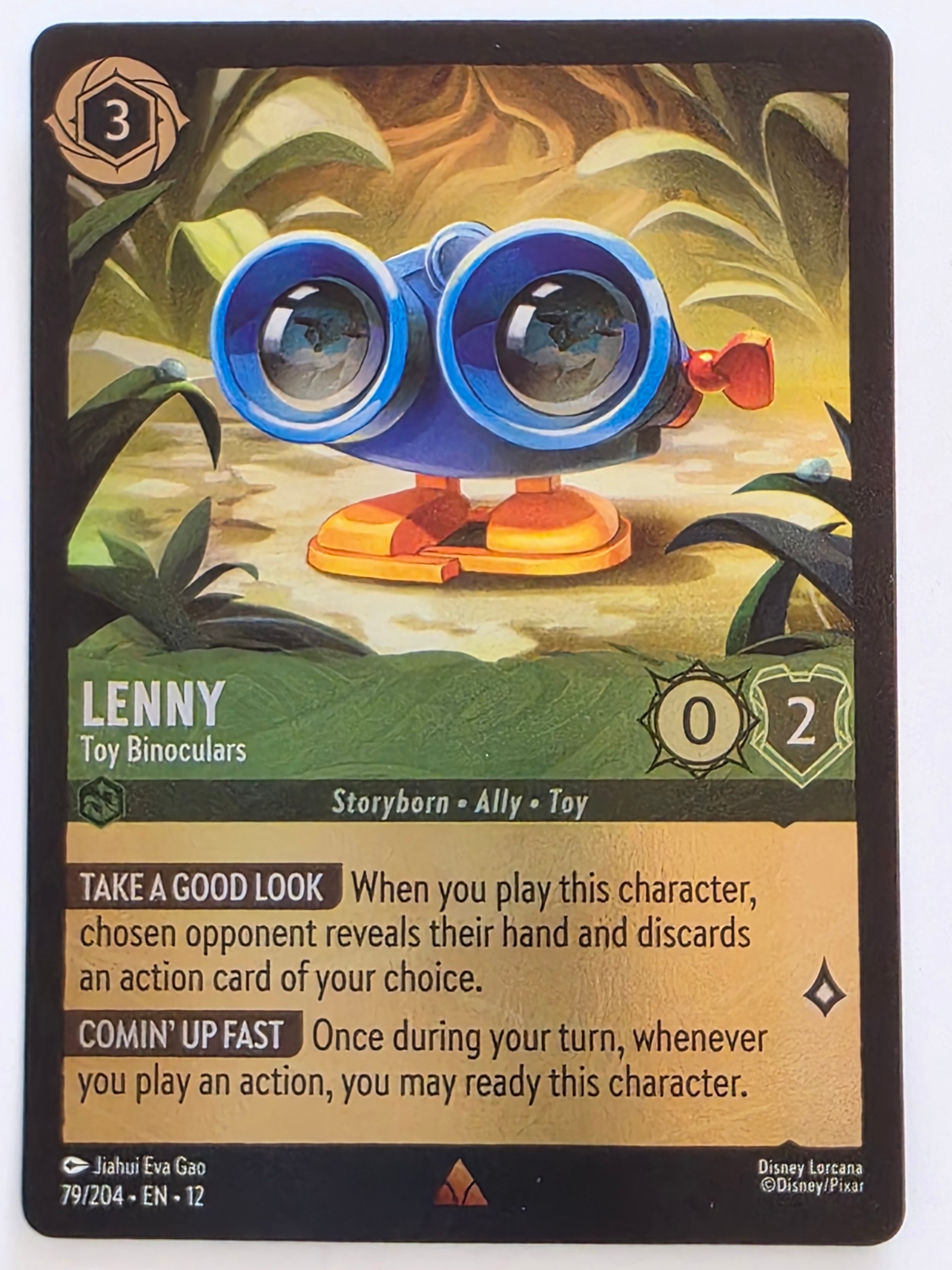 Disney Lorcana Wilds Unknown | Coldfoil | #079/204 | Lenny Toy Binoculars | Rare