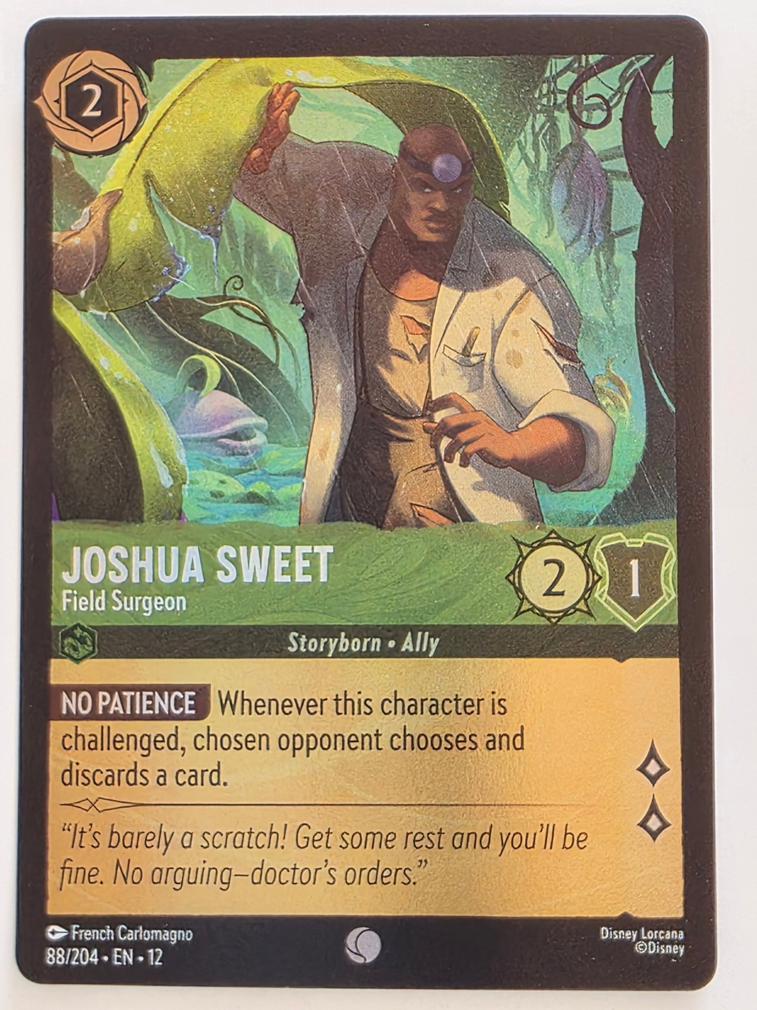 Disney Lorcana Wilds Unknown | Coldfoil | #088/204 | Joshua Sweet Field Surgeon | Common