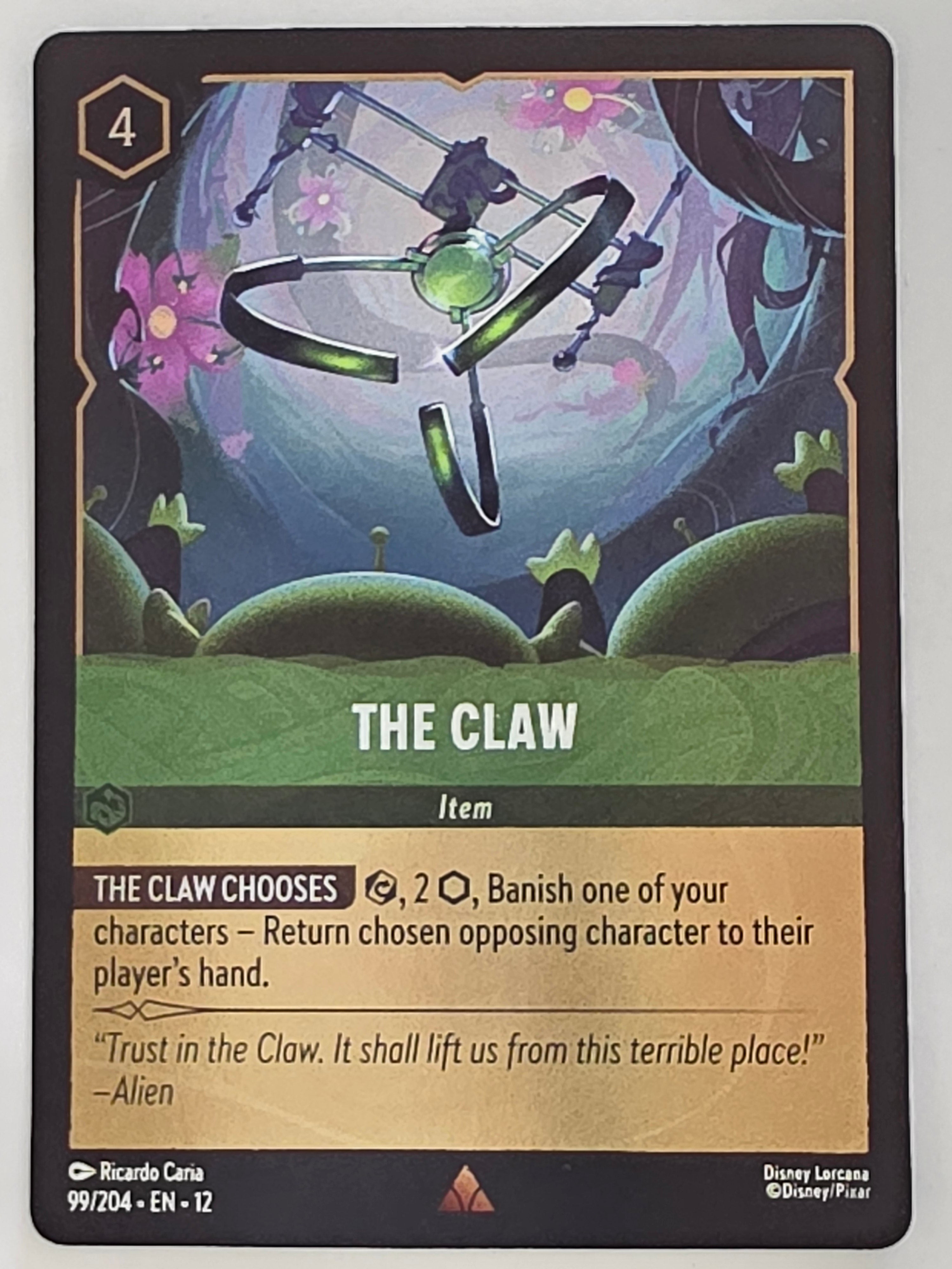 Disney Lorcana Wilds Unknown | Coldfoil | #099/204 | The Claw | Rare