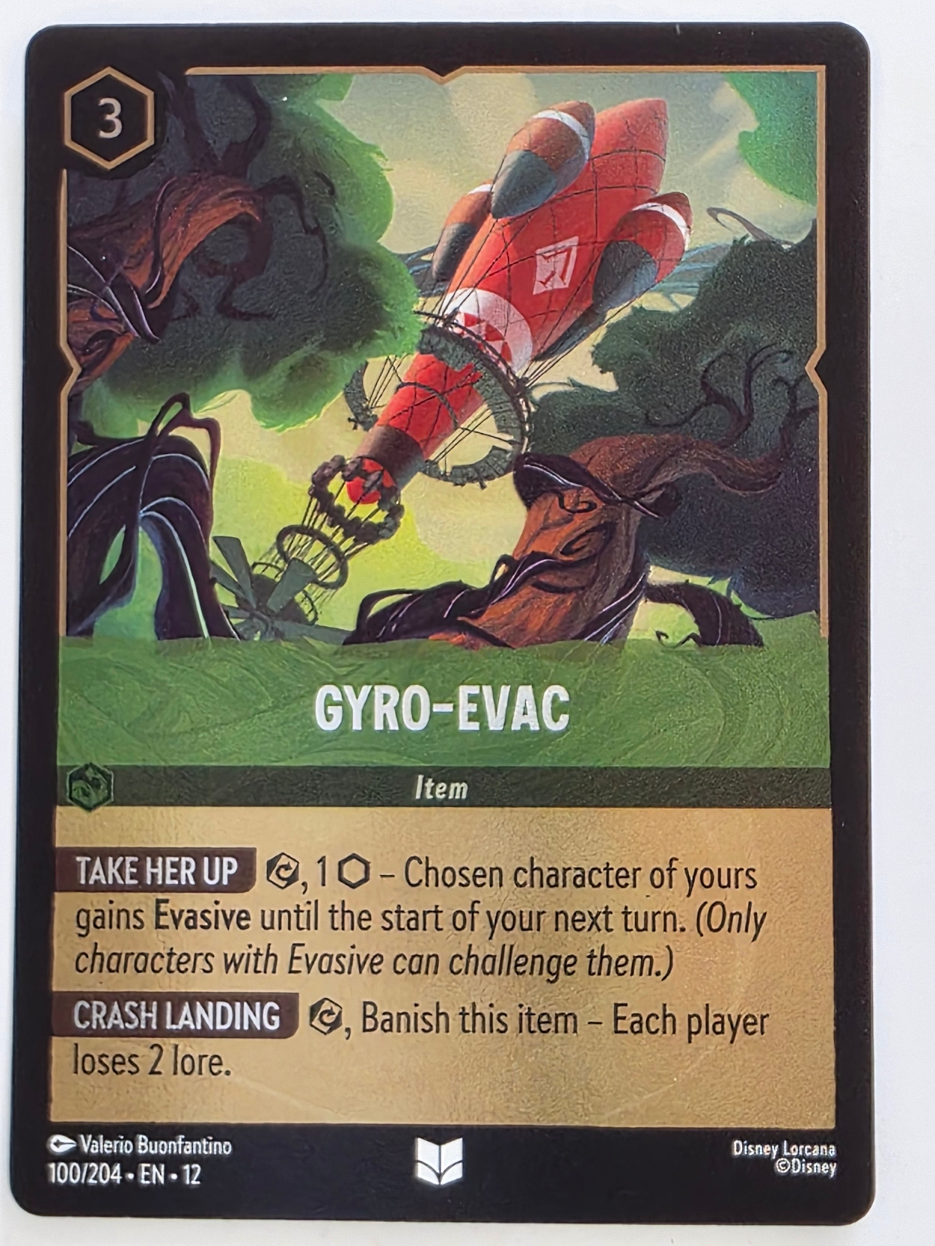Disney Lorcana Wilds Unknown | Coldfoil | #100/204 | Gyro-Evac | Uncommon