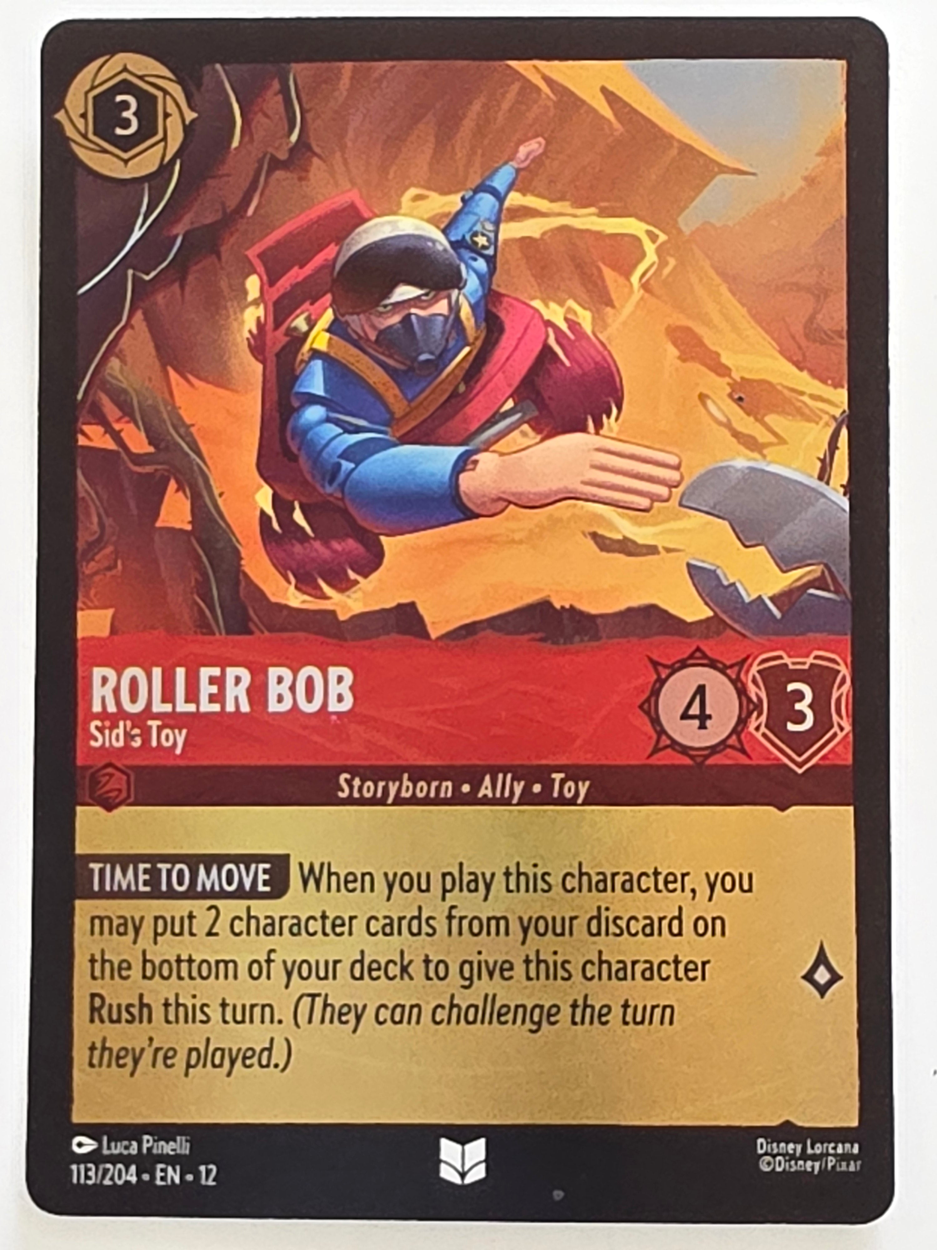 Disney Lorcana Wilds Unknown | Coldfoil | #113/204 | Roller Bob Sid's Toy | Uncommon