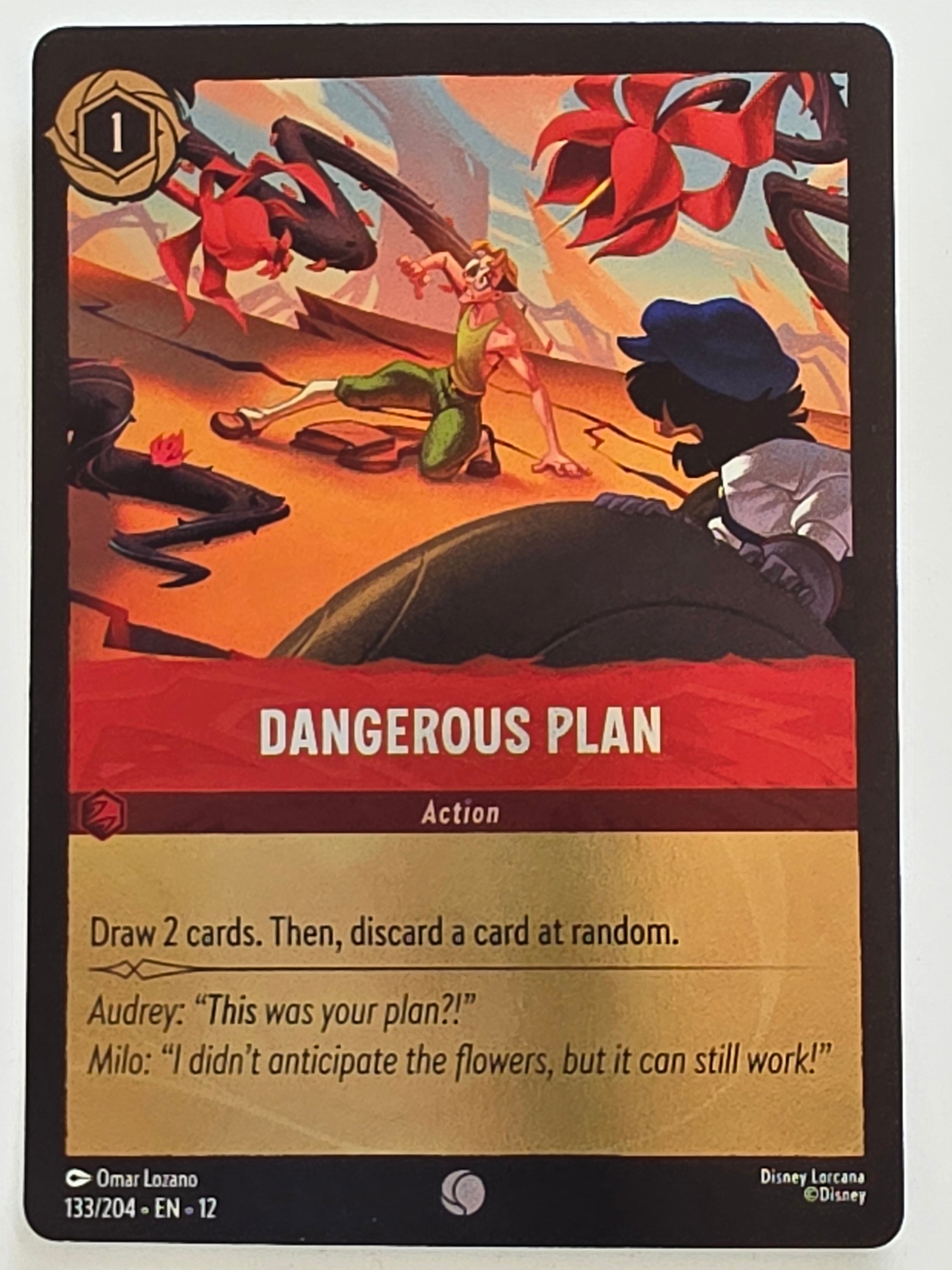 Disney Lorcana Wilds Unknown | Coldfoil | #133/204 | Dangerous Plan | Common