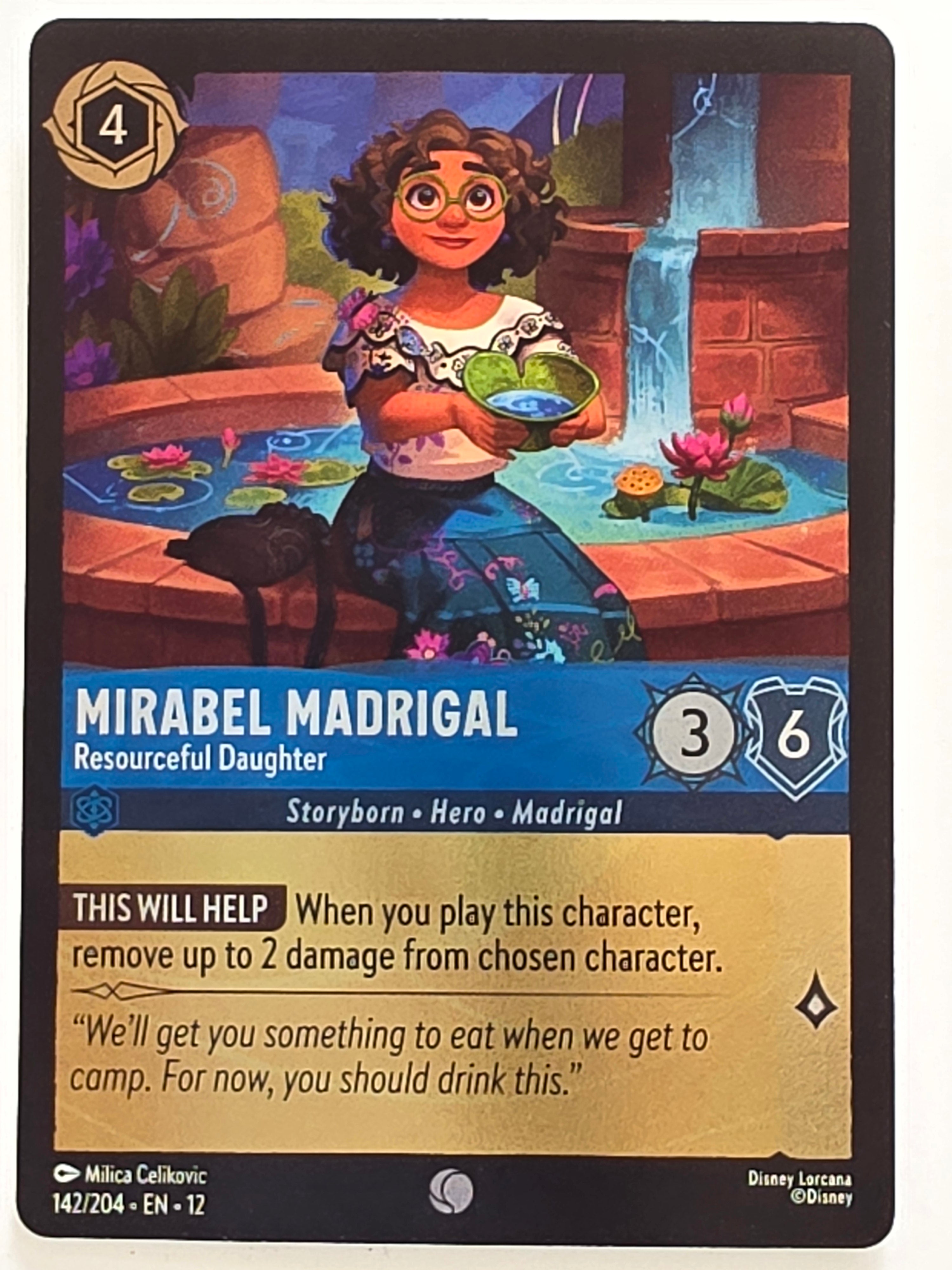 Disney Lorcana Wilds Unknown | Coldfoil | #142/204 | Mirabel Madrigal Resourceful Daughter | Common