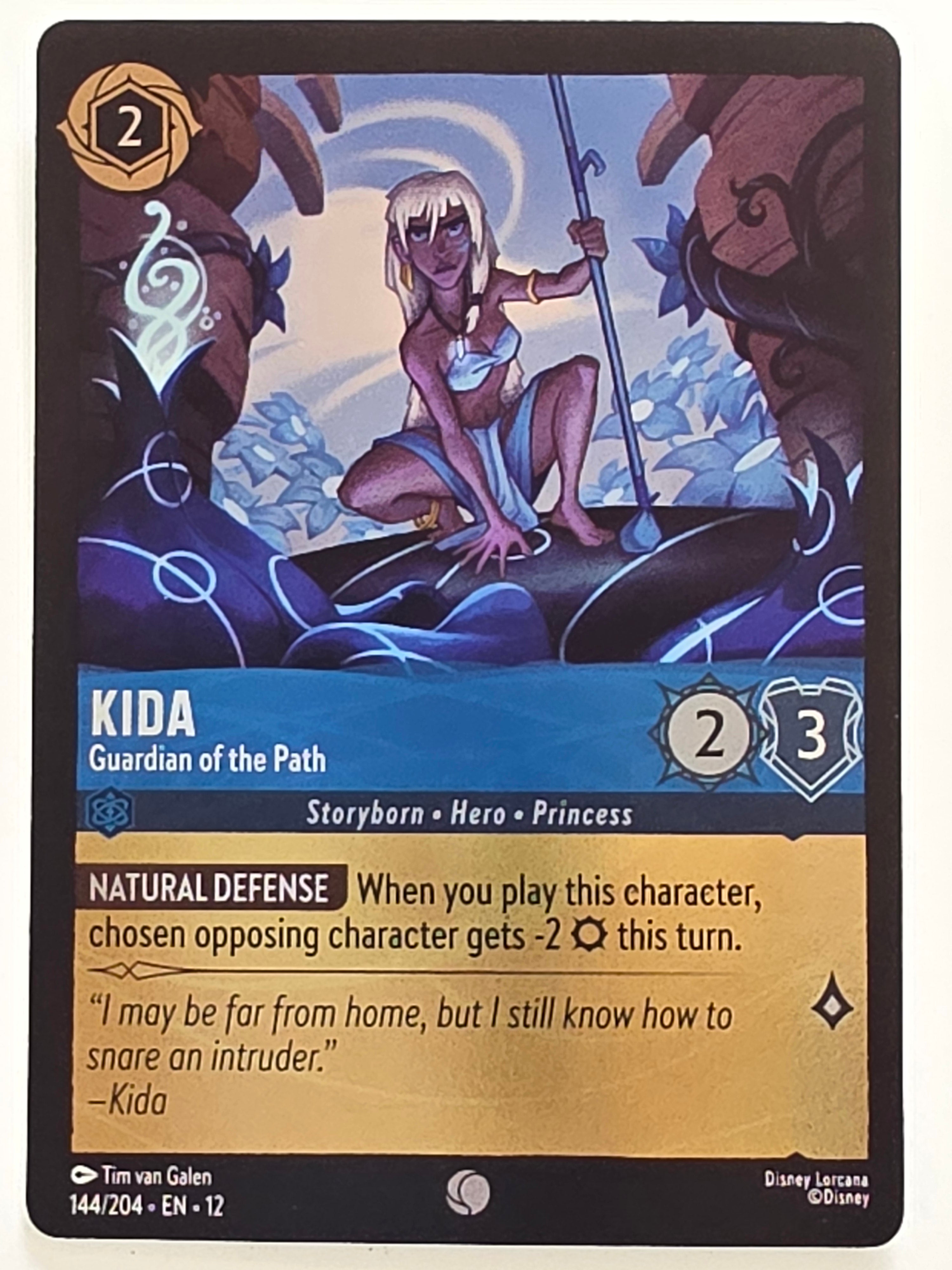 Disney Lorcana Wilds Unknown | Coldfoil | #144/204 | Kida Guardian of the Path | Common