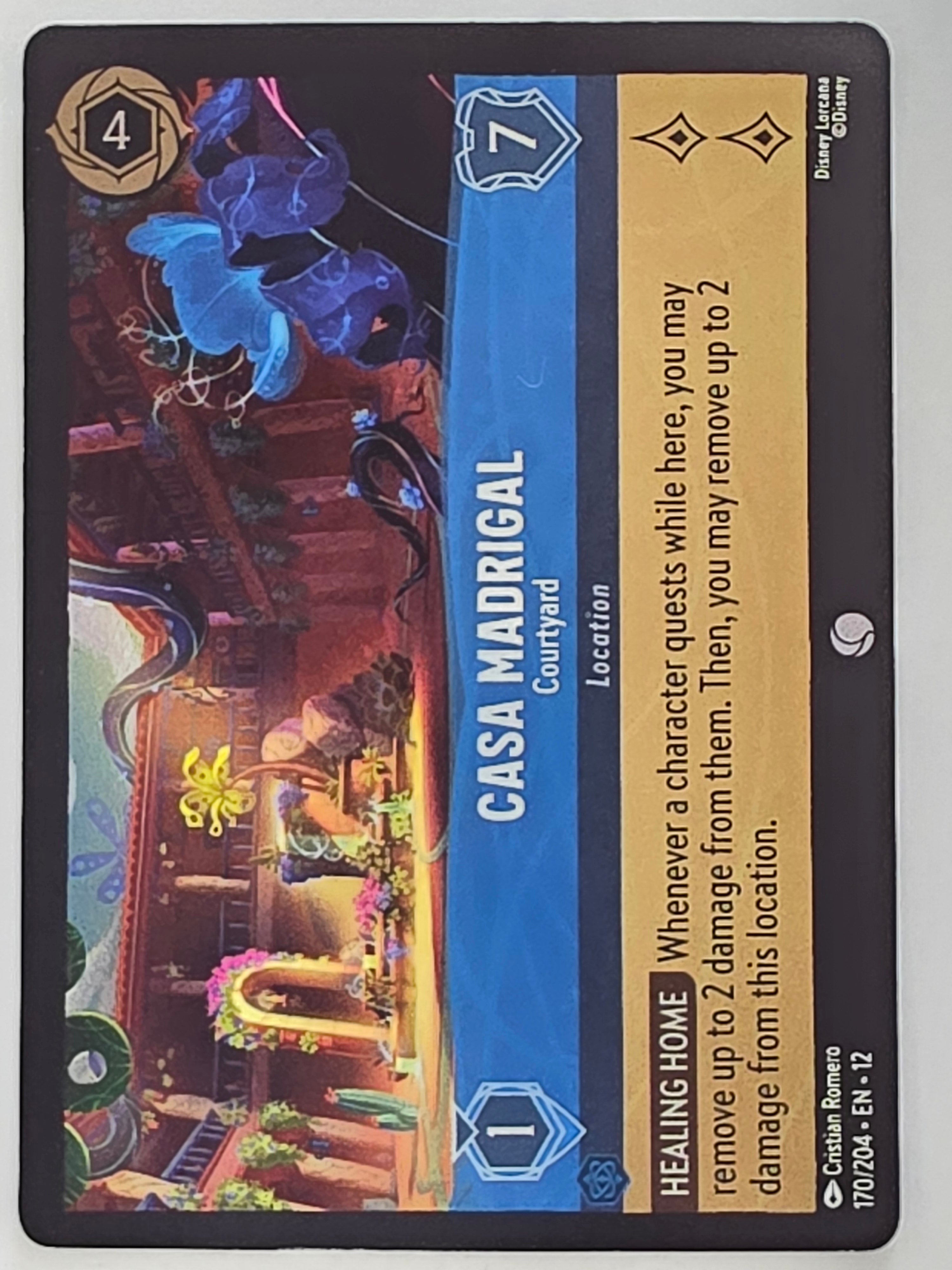 Disney Lorcana Wilds Unknown | Coldfoil | #170/204 | Casa Madrigal Courtyard | Common