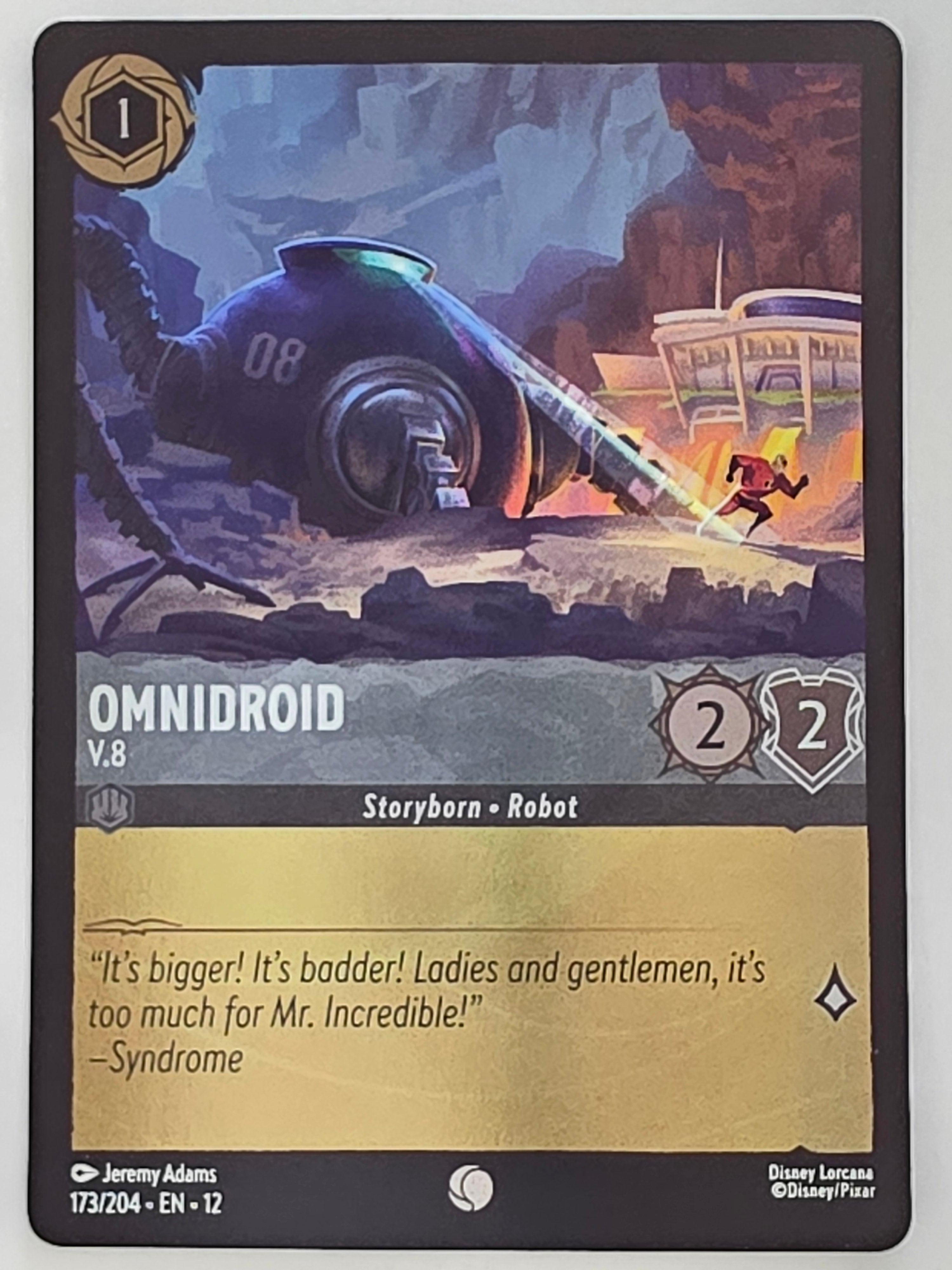 Disney Lorcana Wilds Unknown | Coldfoil | #173/204 | Omnidroid V.8 | Common