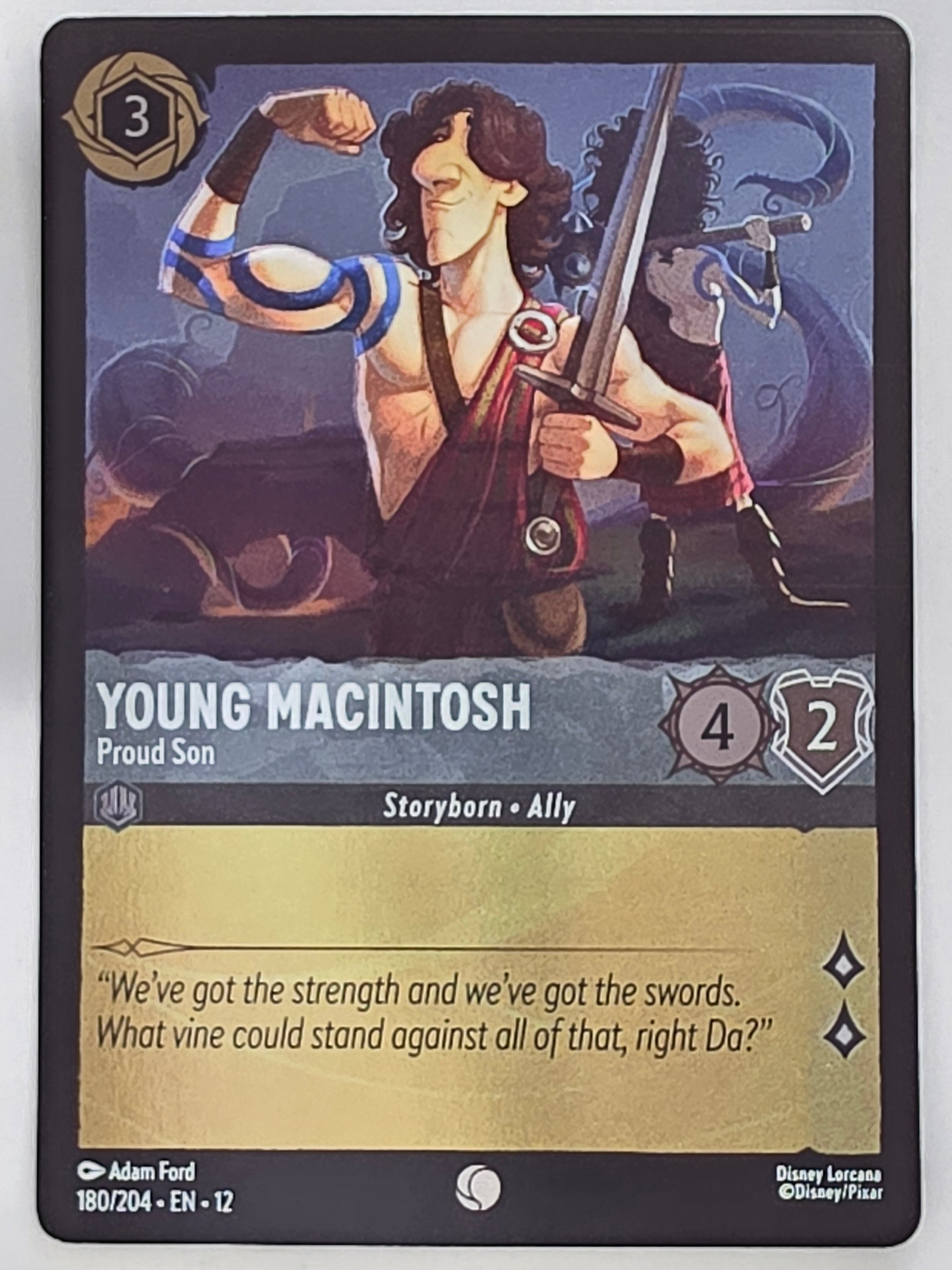 Disney Lorcana Wilds Unknown | Coldfoil | #180/204 | Young Macintosh Proud Son | Common
