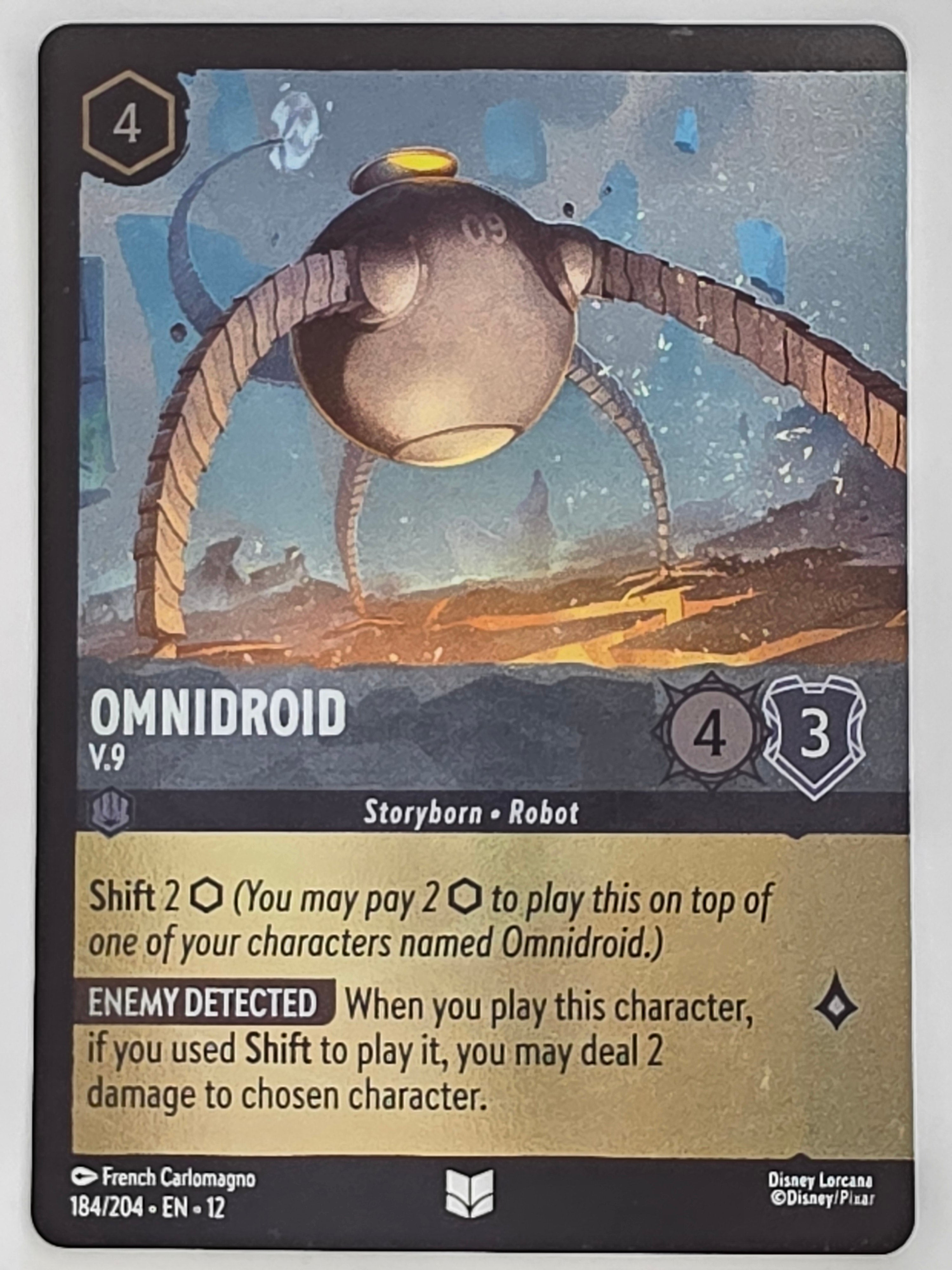 Disney Lorcana Wilds Unknown | Coldfoil | #184/204 | Omnidroid V.9 | Uncommon