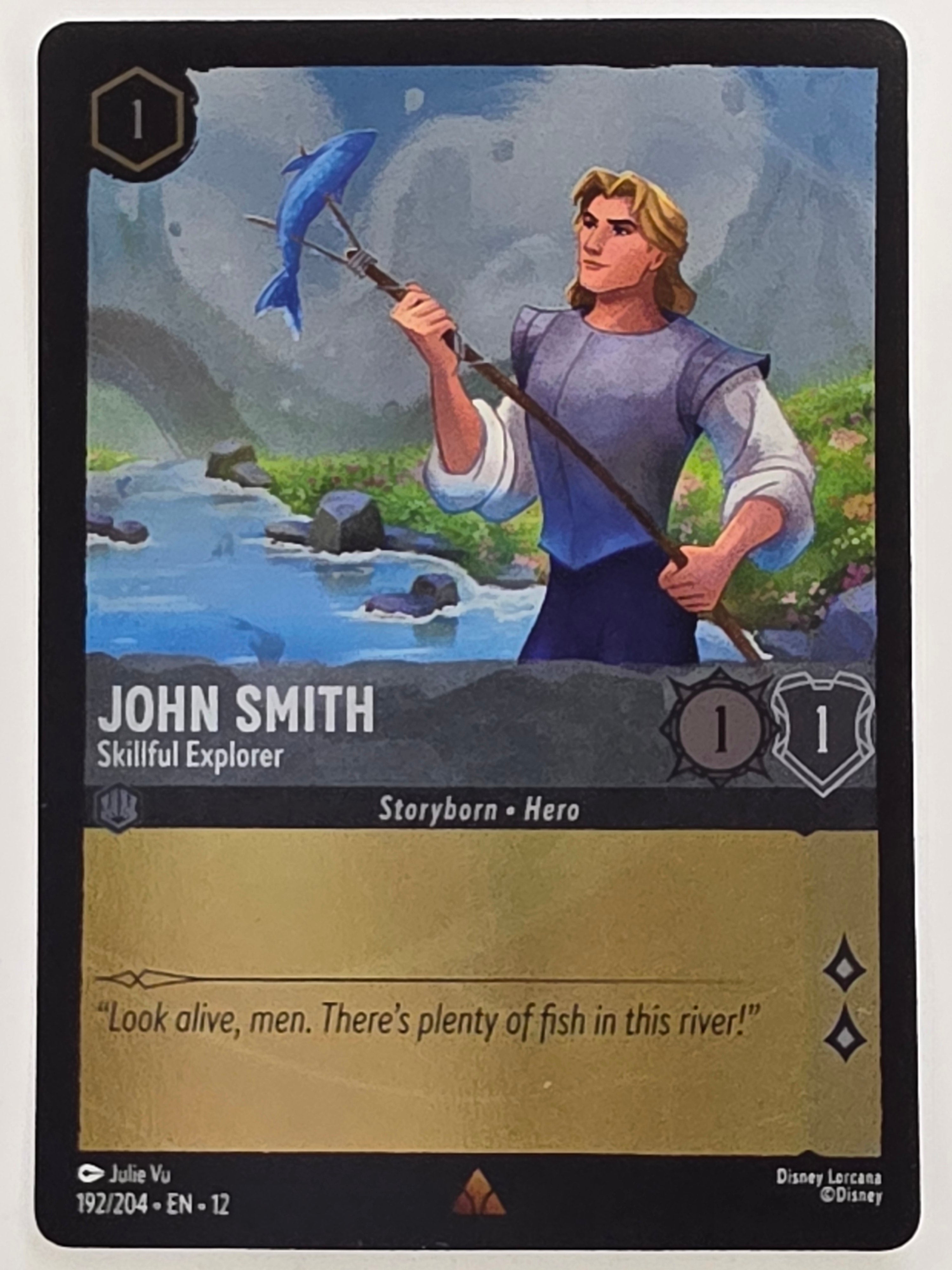 Disney Lorcana Wilds Unknown | Coldfoil | #192/204 | John Smith Skillful Explorer | Rare