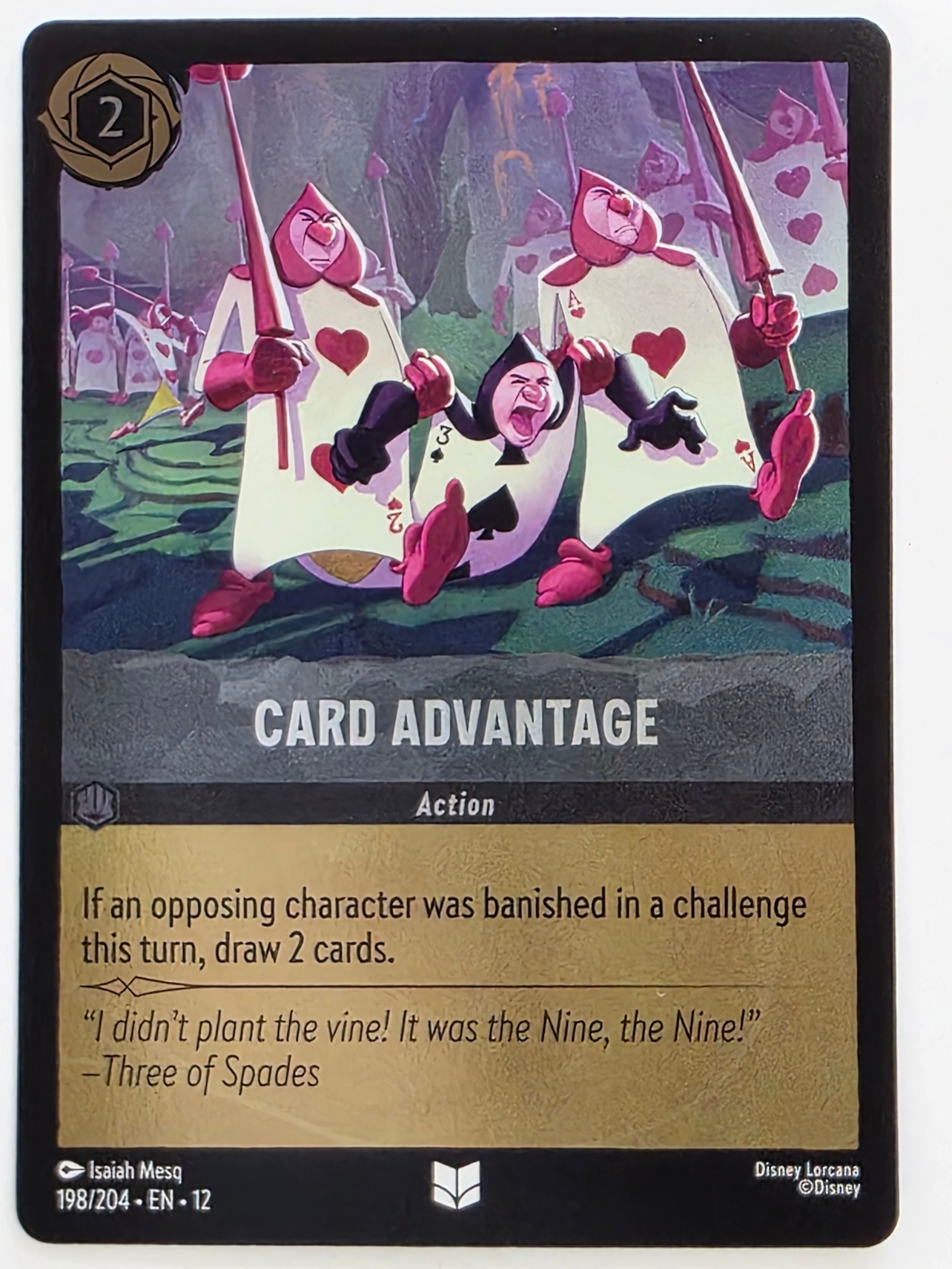 Disney Lorcana Wilds Unknown | Coldfoil | #198/204 | Card Advantage | Uncommon