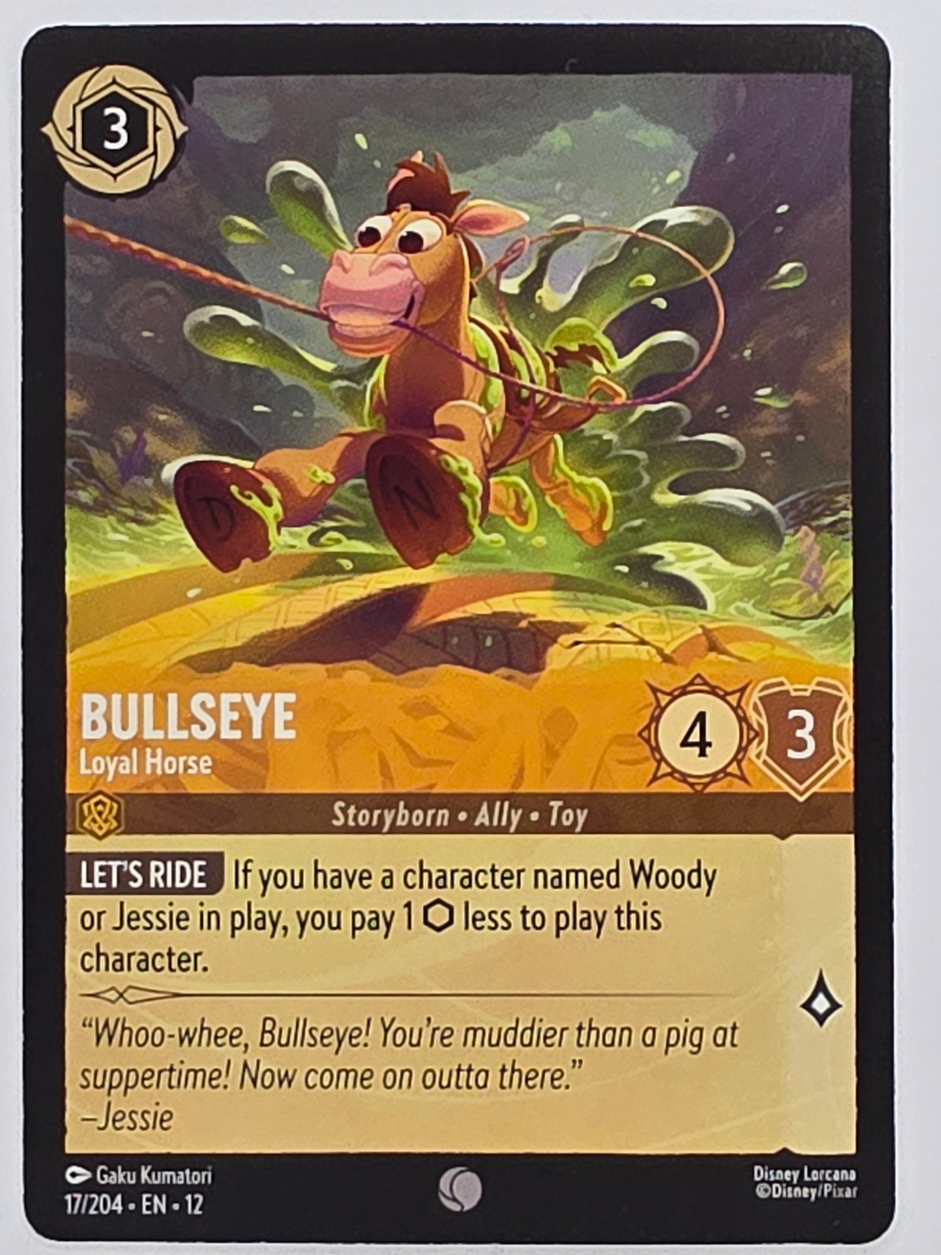 Disney Lorcana Wilds Unknown | #017/204 | Bullseye Loyal Horse | Common