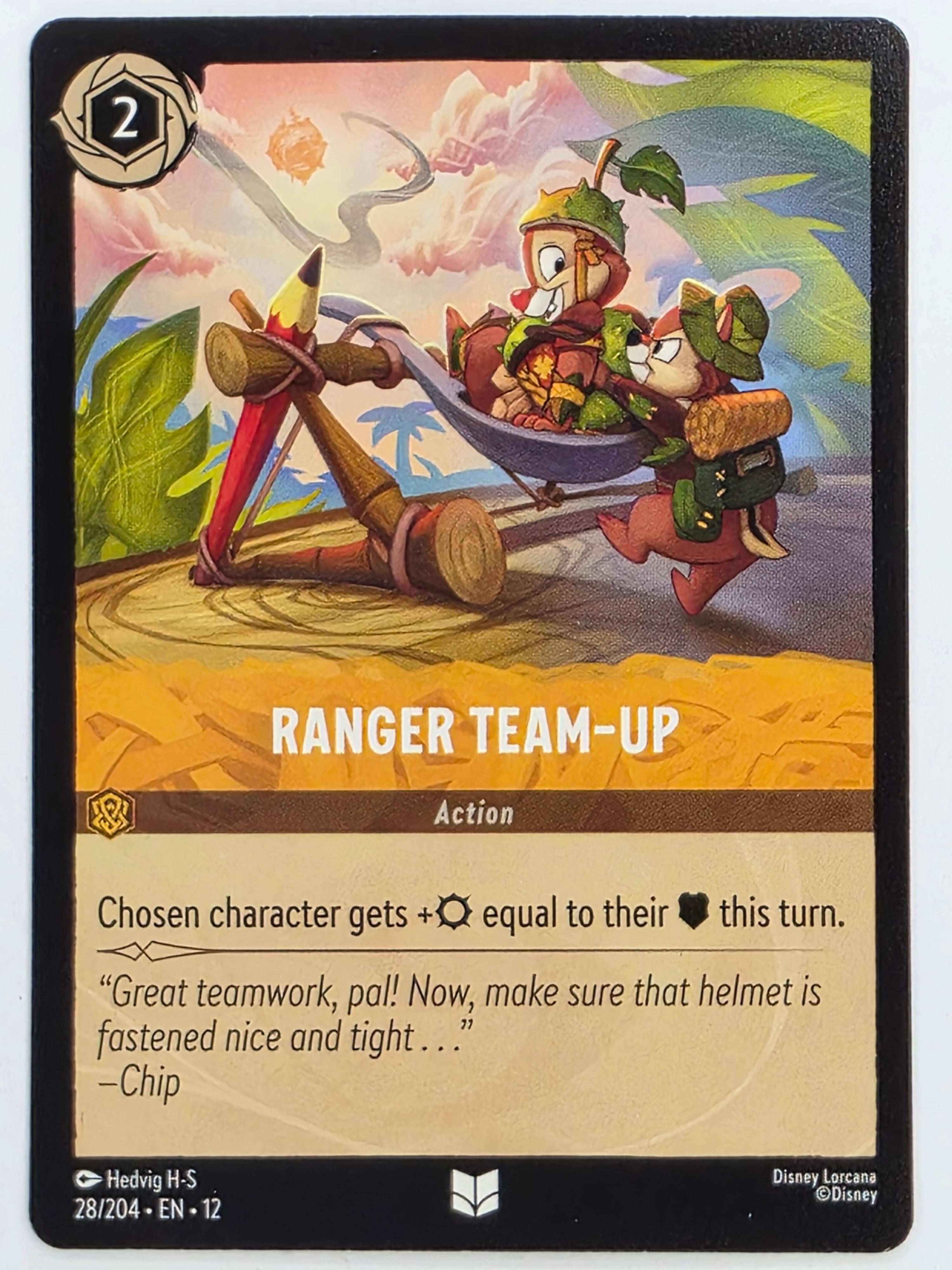 Disney Lorcana Wilds Unknown | #028/204 | Ranger Team-Up | Uncommon