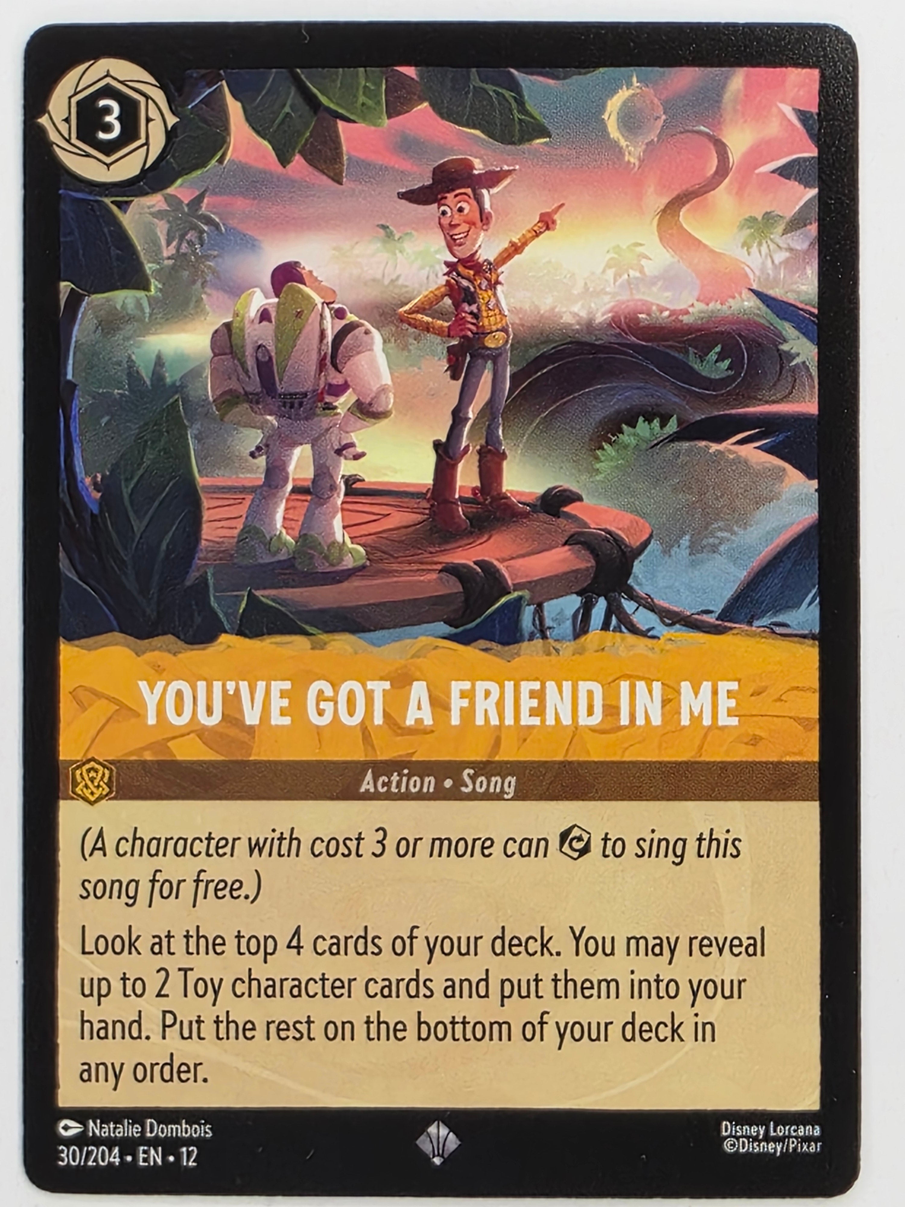 Disney Lorcana Wilds Unknown | #030/204 | You've Got a Friend in Me | Super Rare